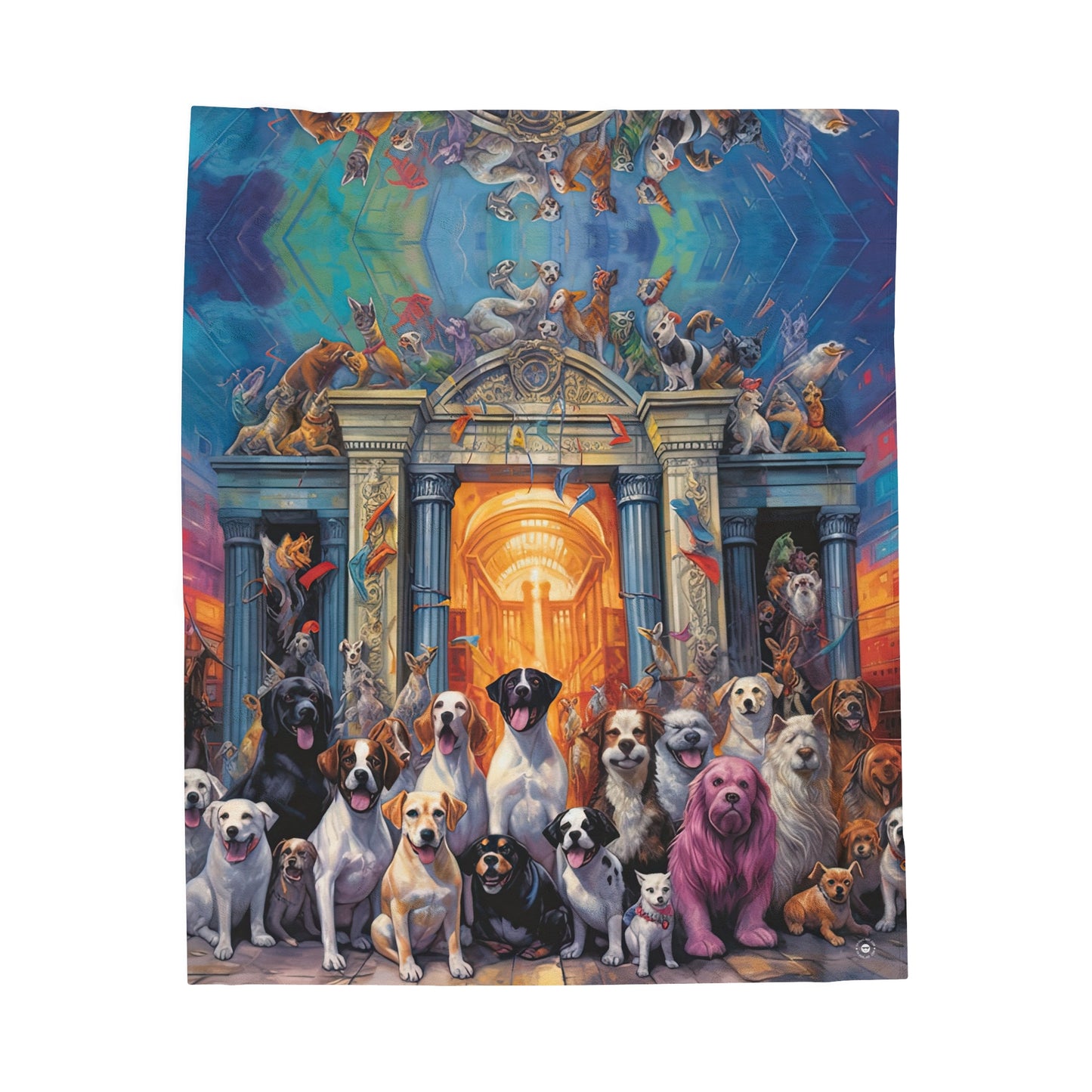 Welcome to the Pearly Gates - Artsy Throw Blanket