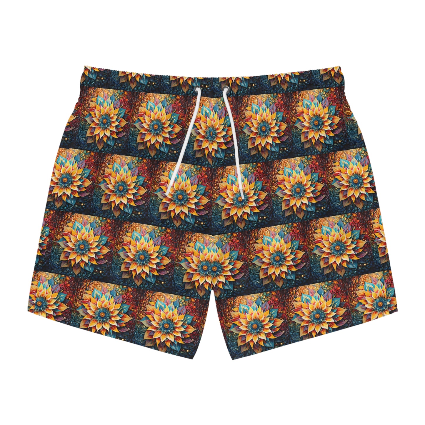 Pulsation Mosaic - Artsy Swim Trunks