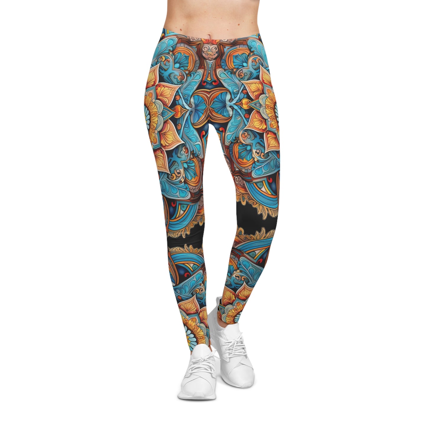 Winged Mandala - Artistic Leggings