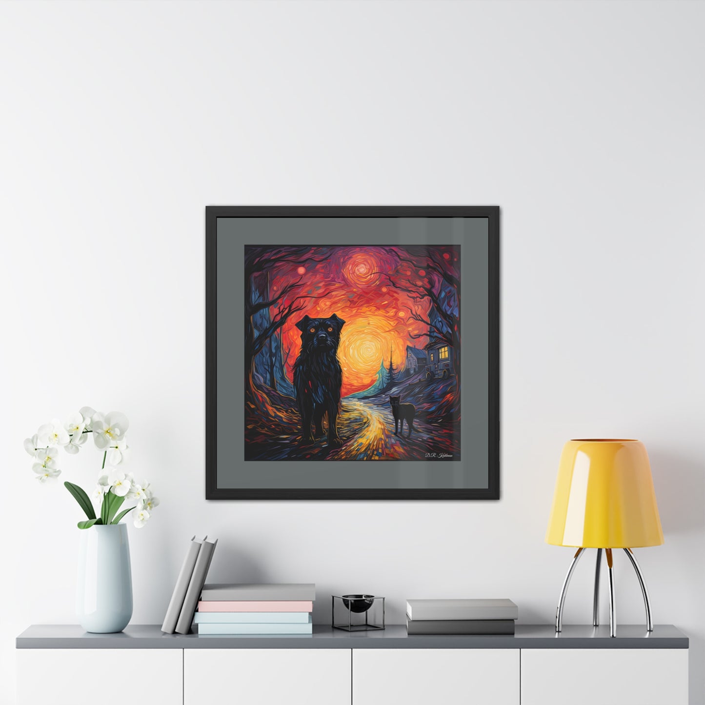 Scary Night - Framed Fine Art Print