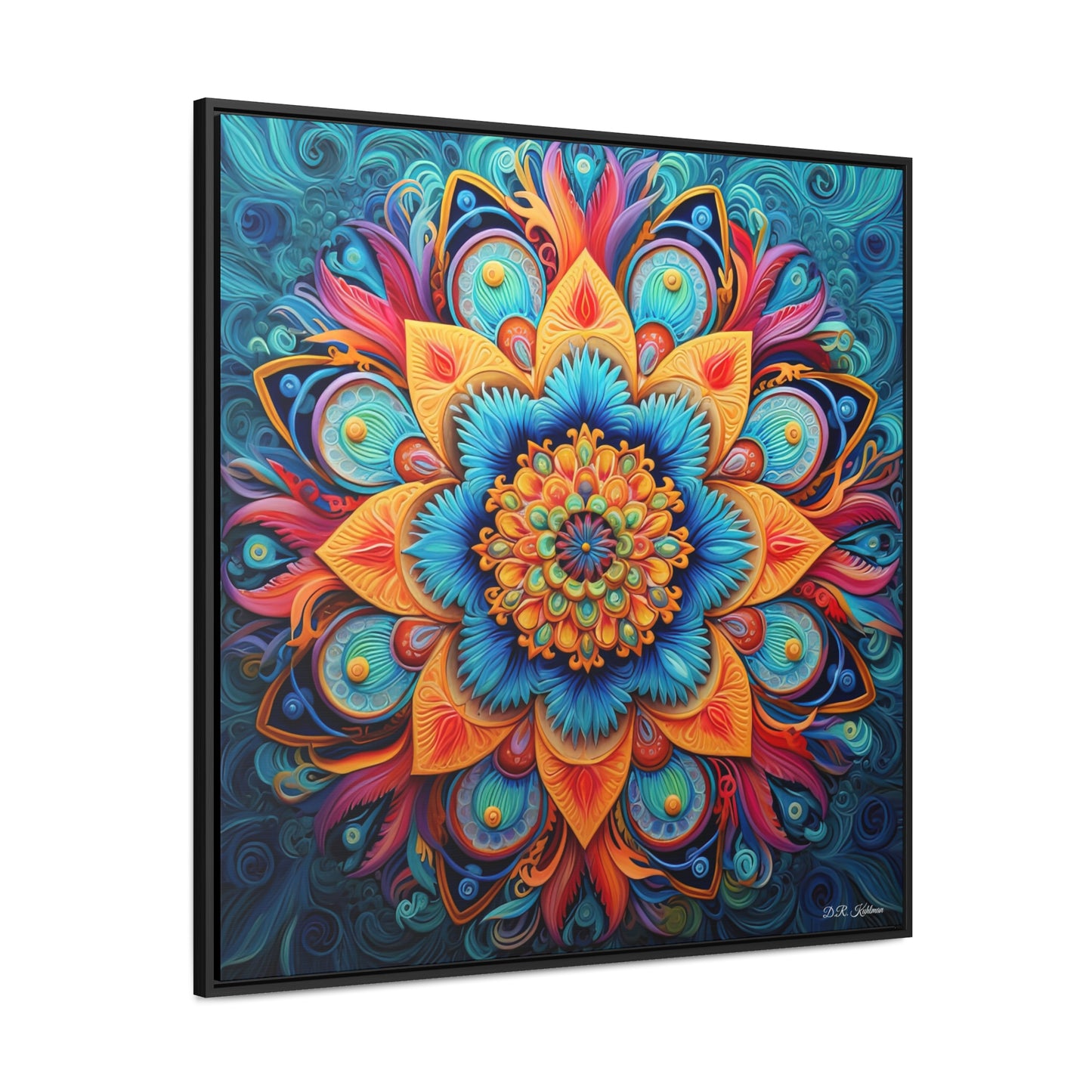 Floral Mandala on Canvas