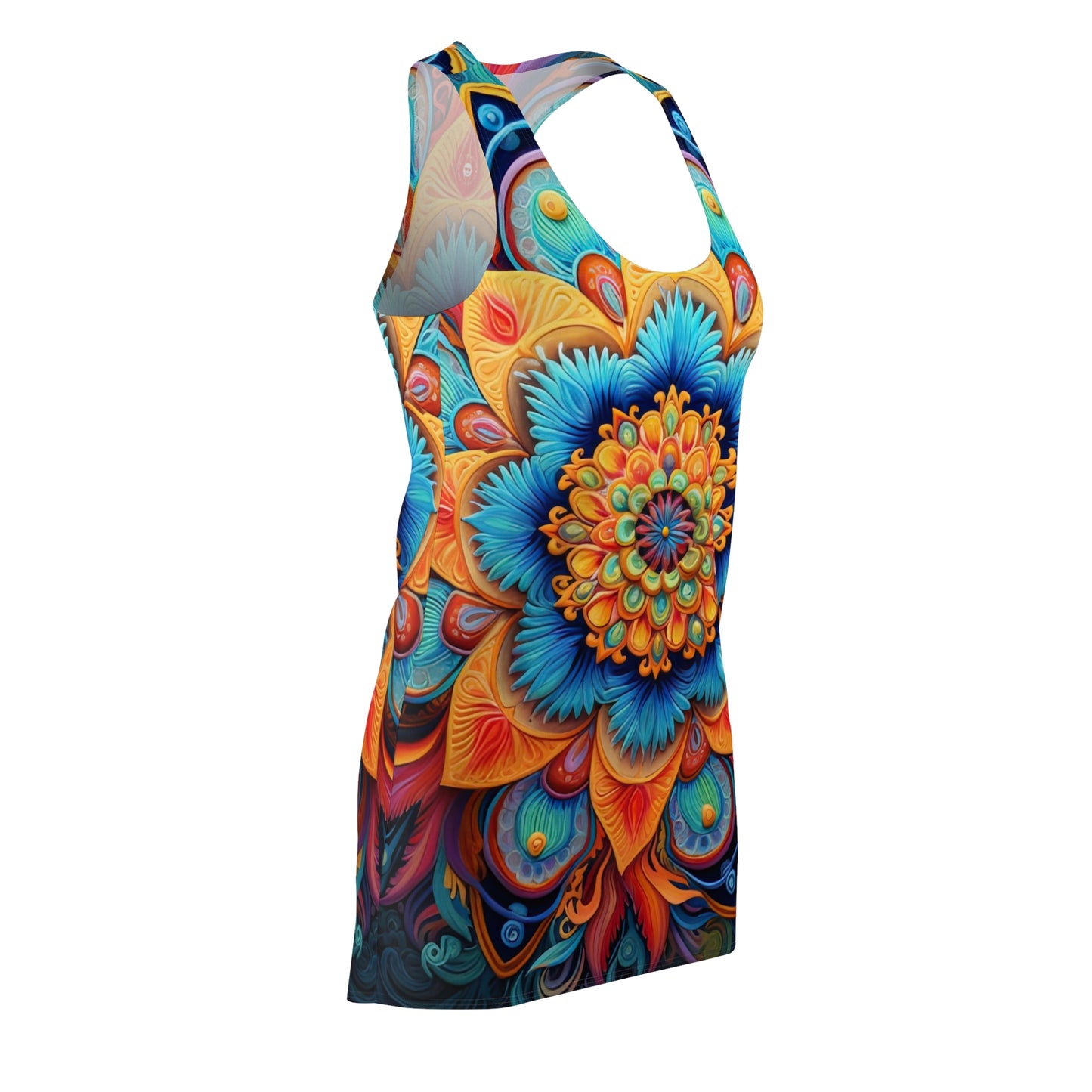 Floral Mandala - Artistic Racerback Dress