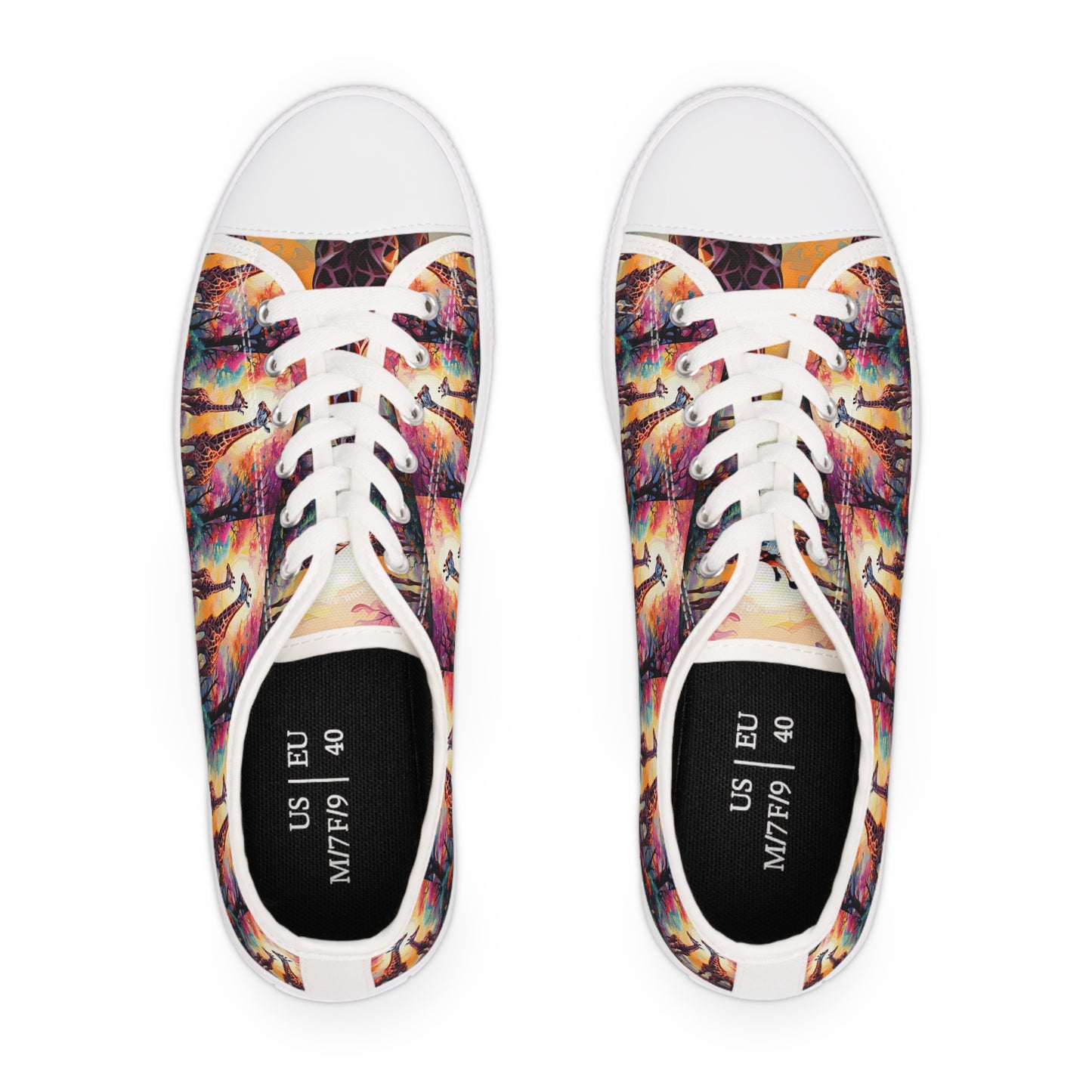 Giraffe Sunrise - Women's Sneakers