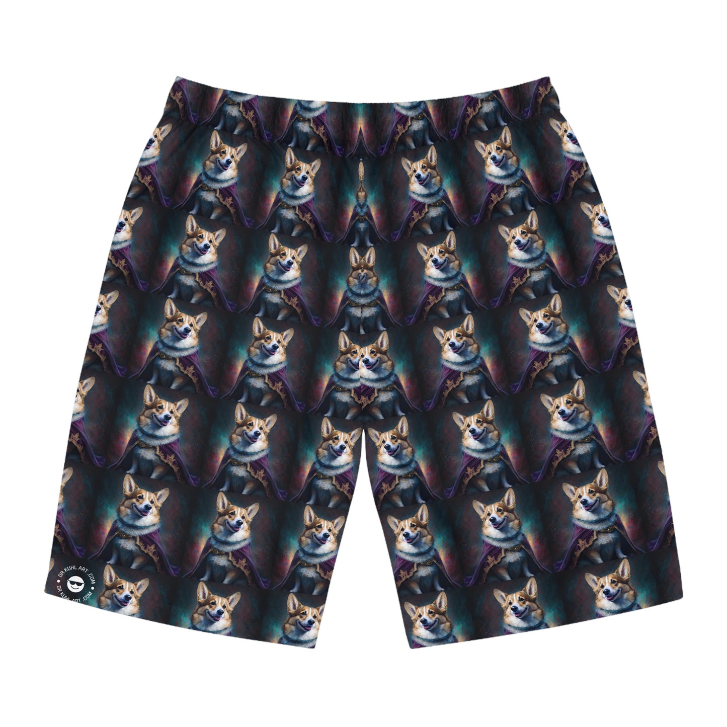 Corgi Royalty - Artistic Board Shorts