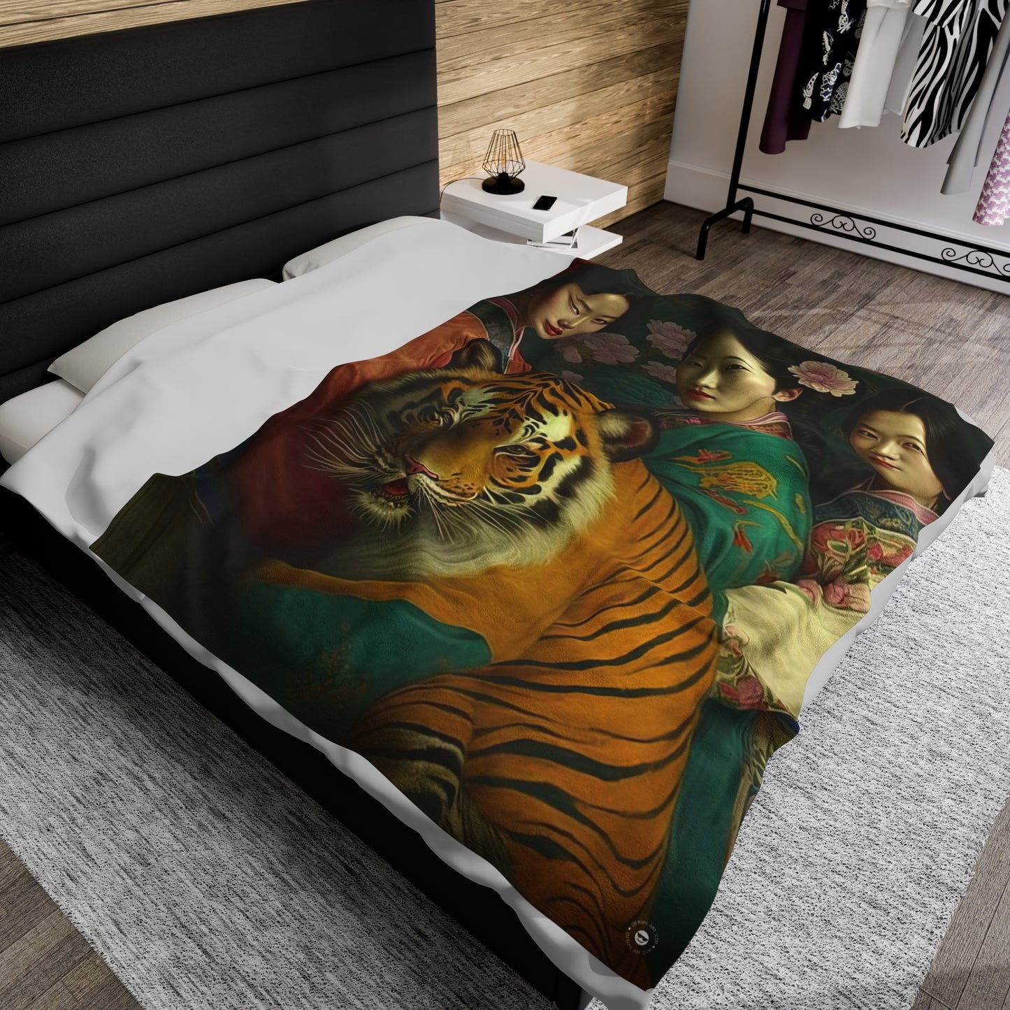 Tiger Girls - Artsy Throw Blanket