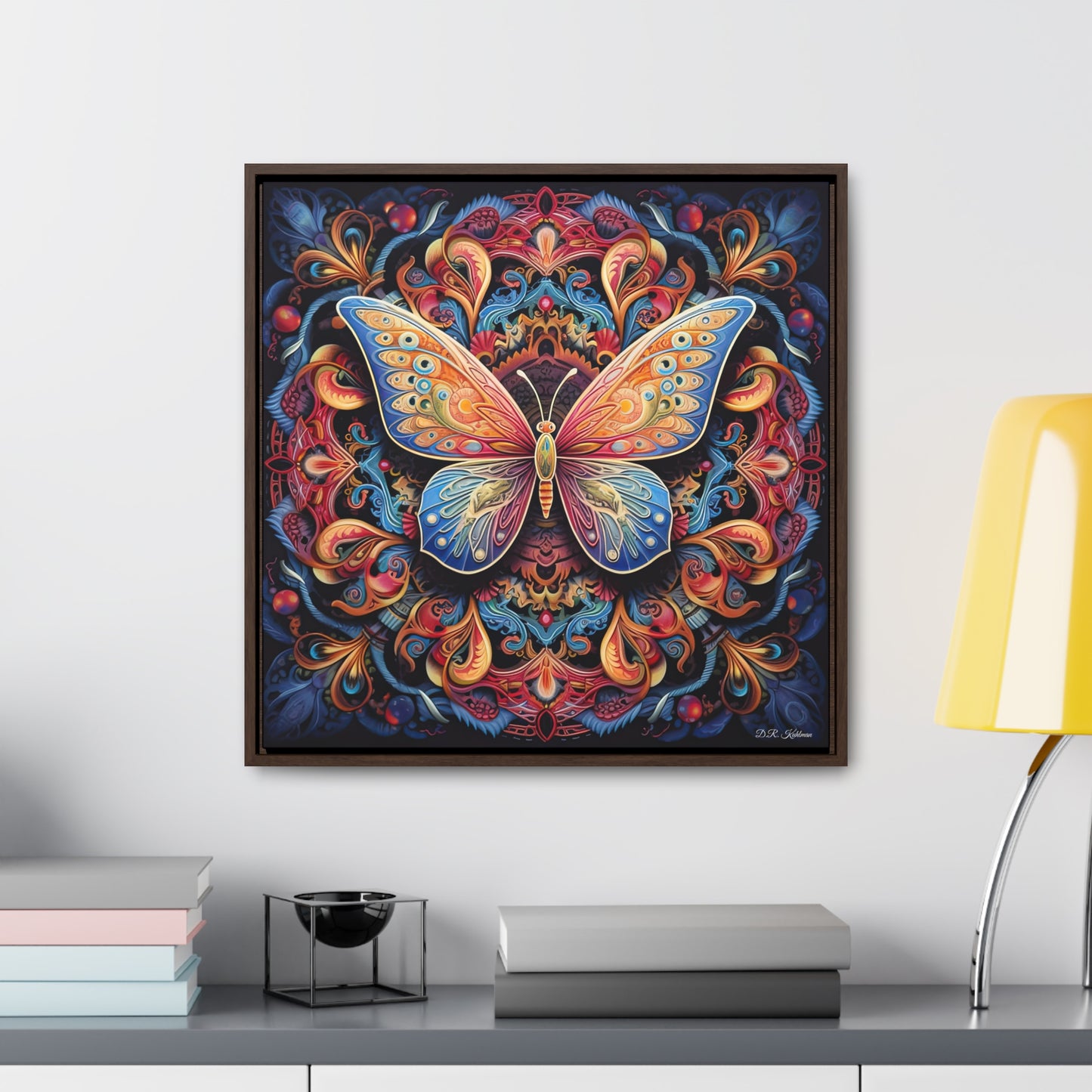 Butterfly Mandala on Canvas