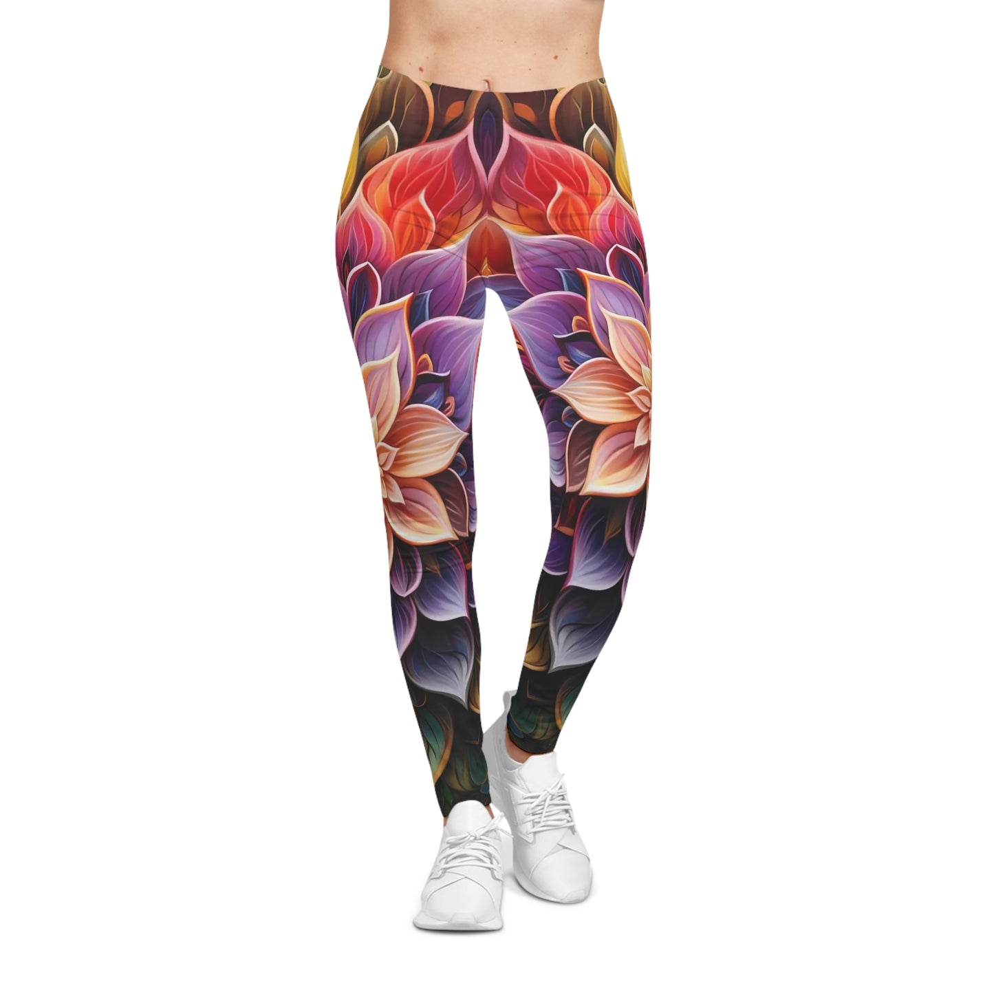 Lotus Mandala - Artistic Leggings