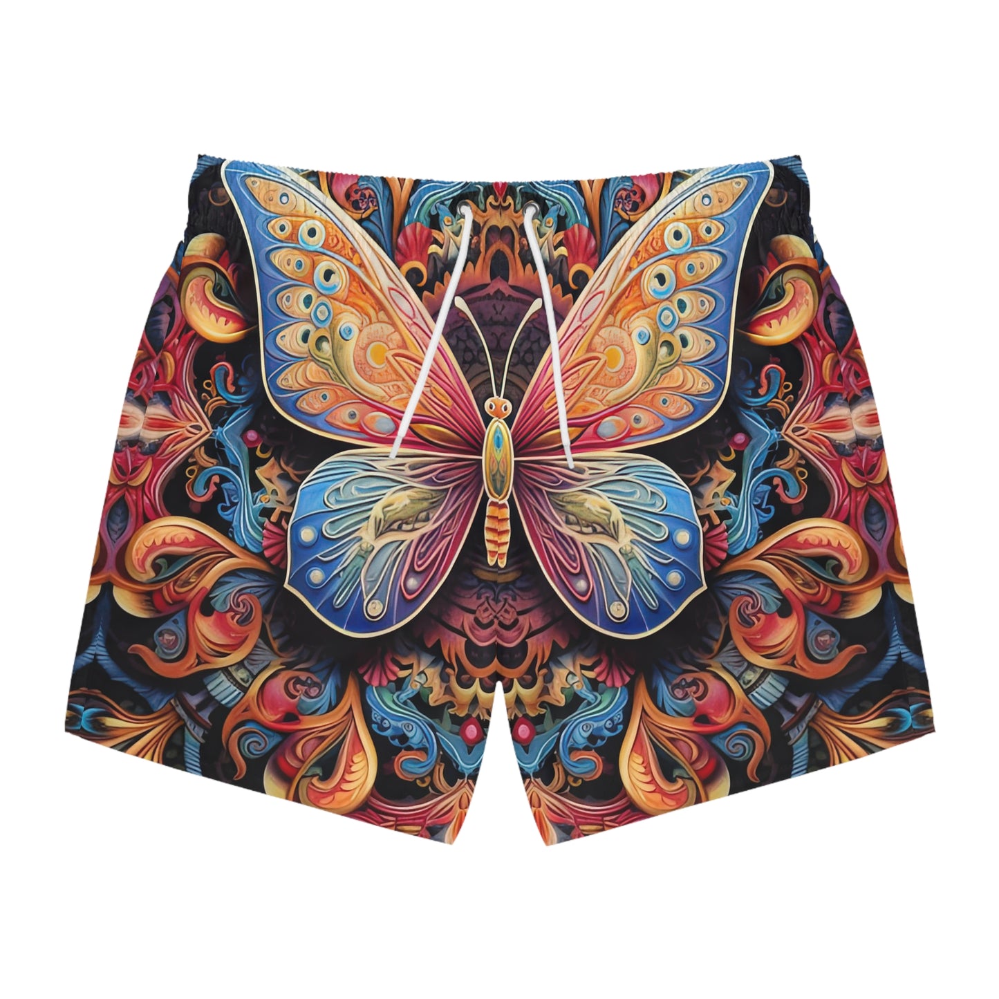 Butterfly Mandala - Artsy Swim Trunks