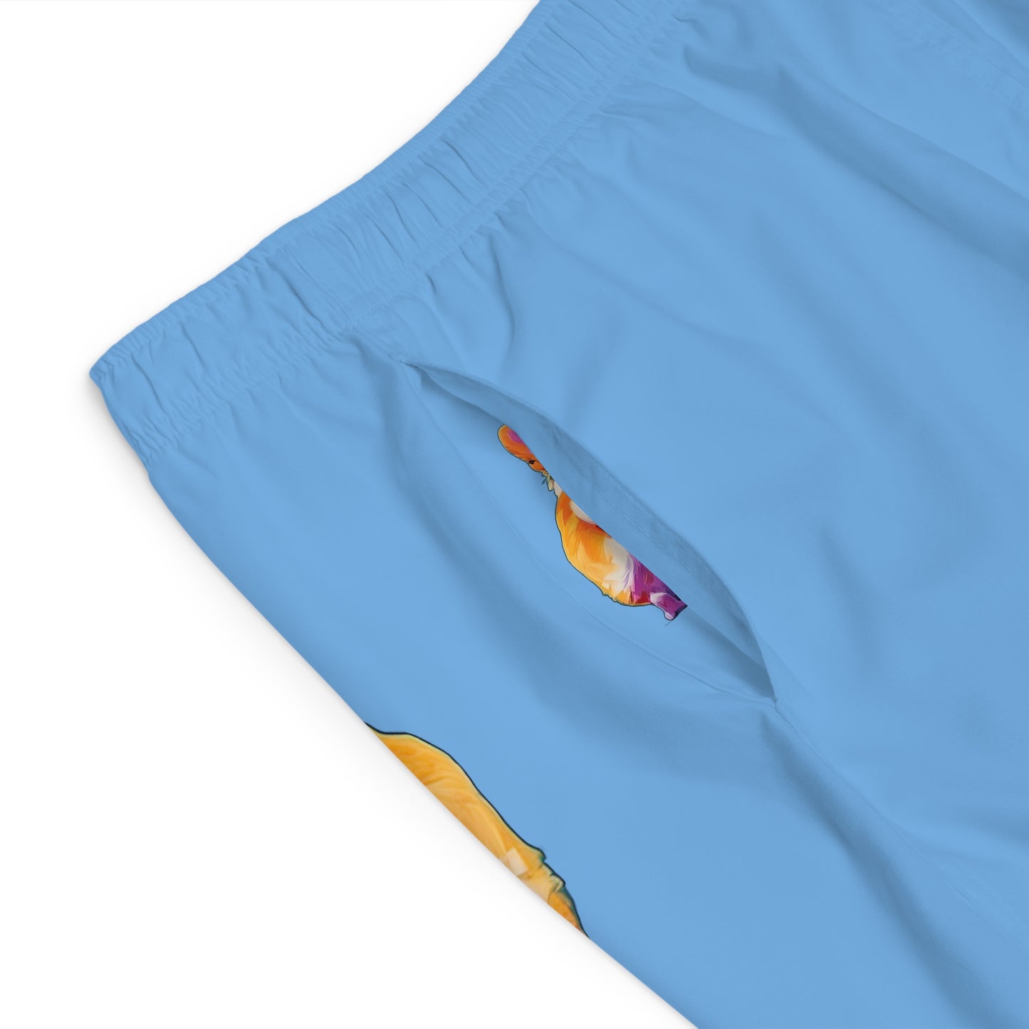 Corgi Butt in Blue - Artistic Board Shorts