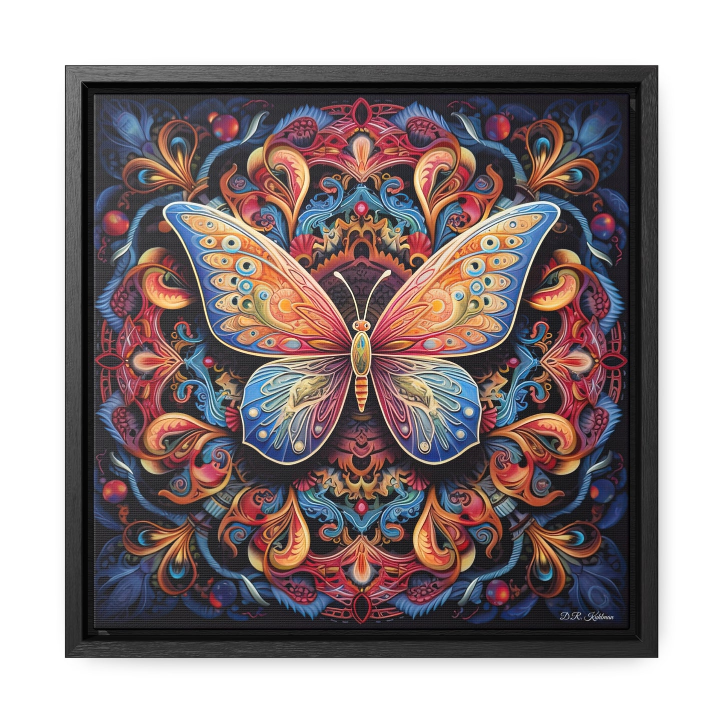 Butterfly Mandala on Canvas