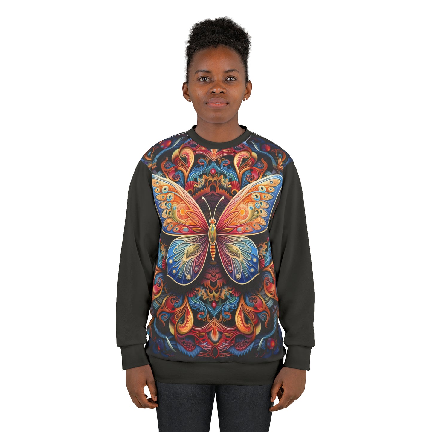 Butterfly Mandala - Artistic Sweatshirt