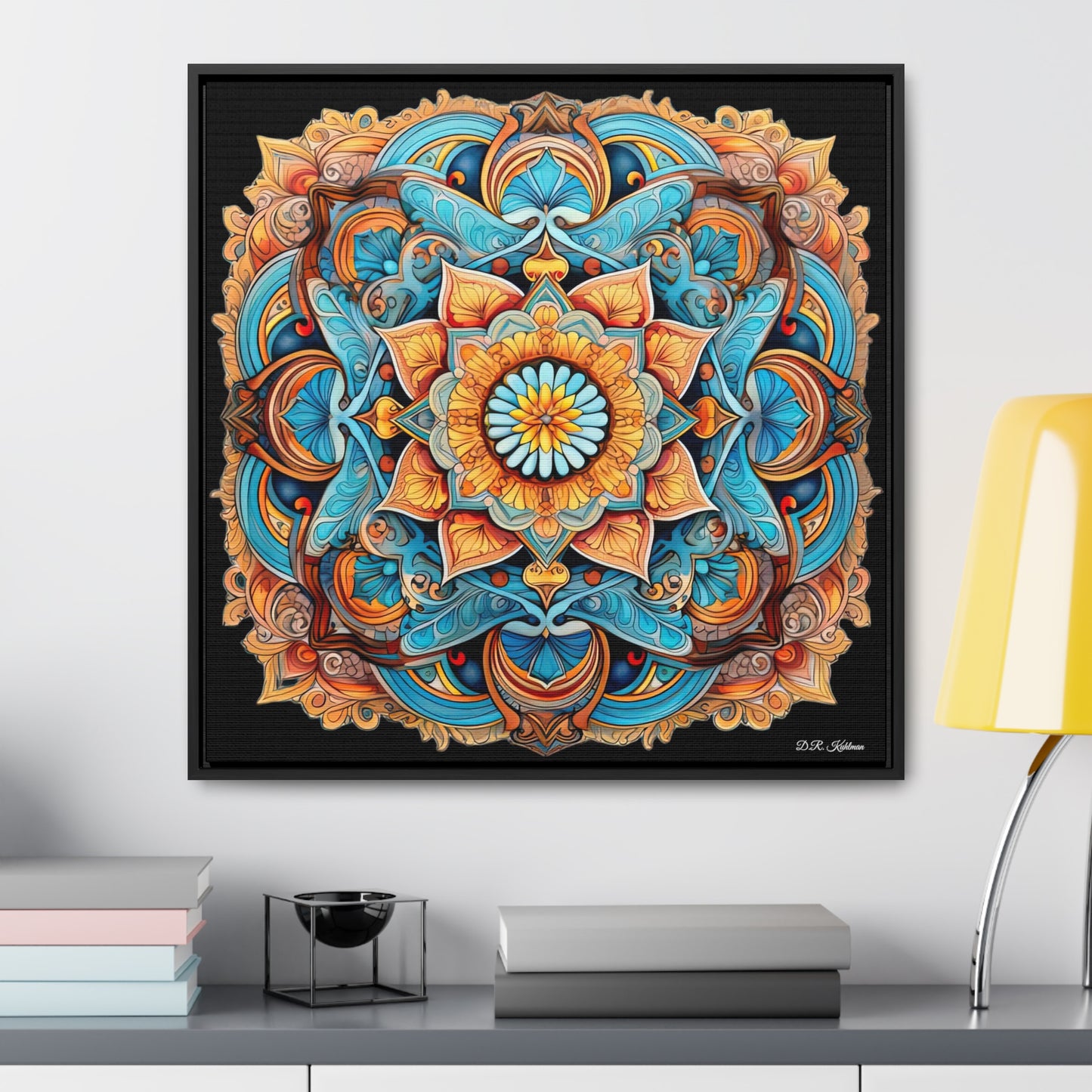 Winged Mandala on Canvas