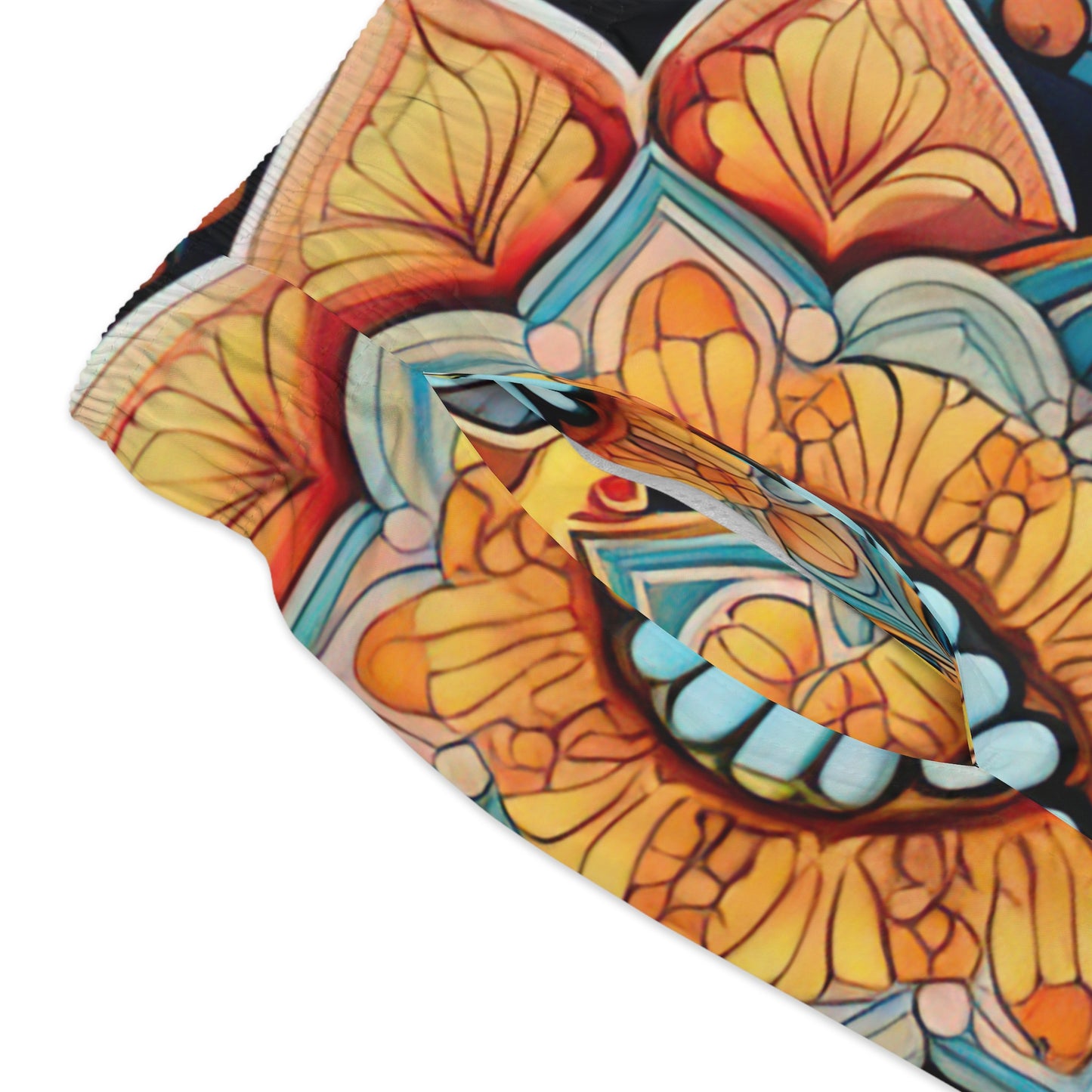 Winged Mandala - Artsy Swim Trunks