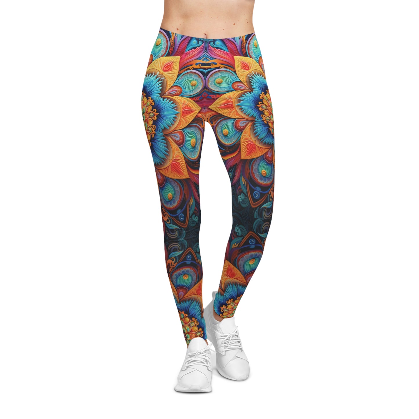 Floral Mandala - Artistic Leggings