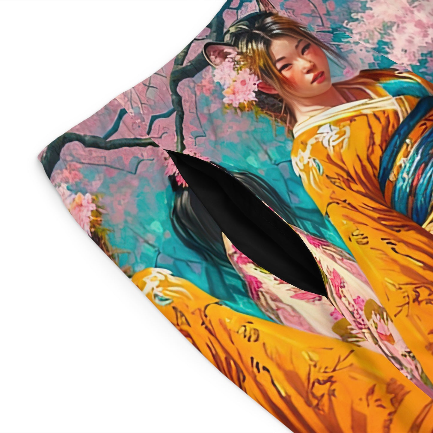 Geisha in Orange - Artistic Board Shorts