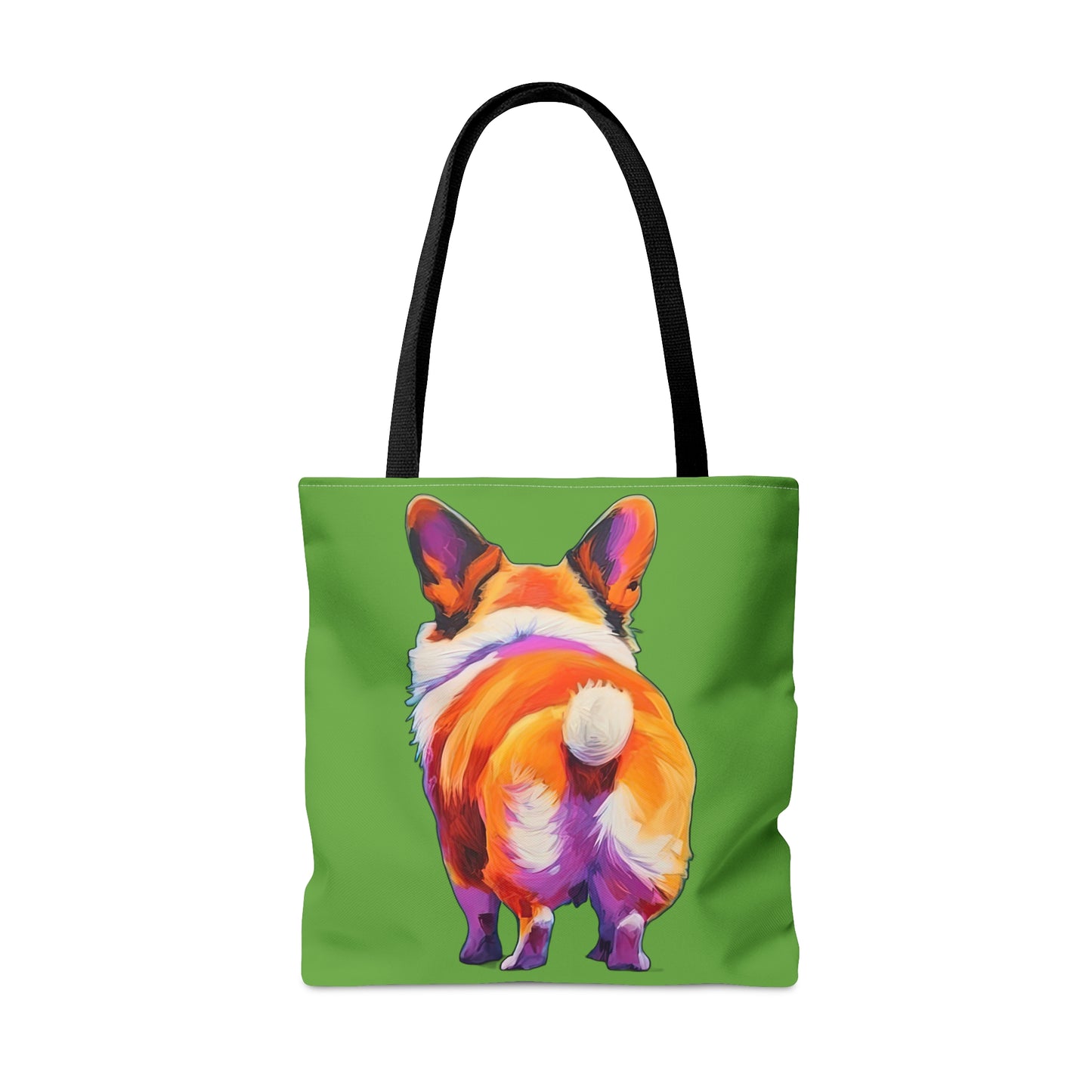 Corgi Butt in Green - Artistic Tote Bag