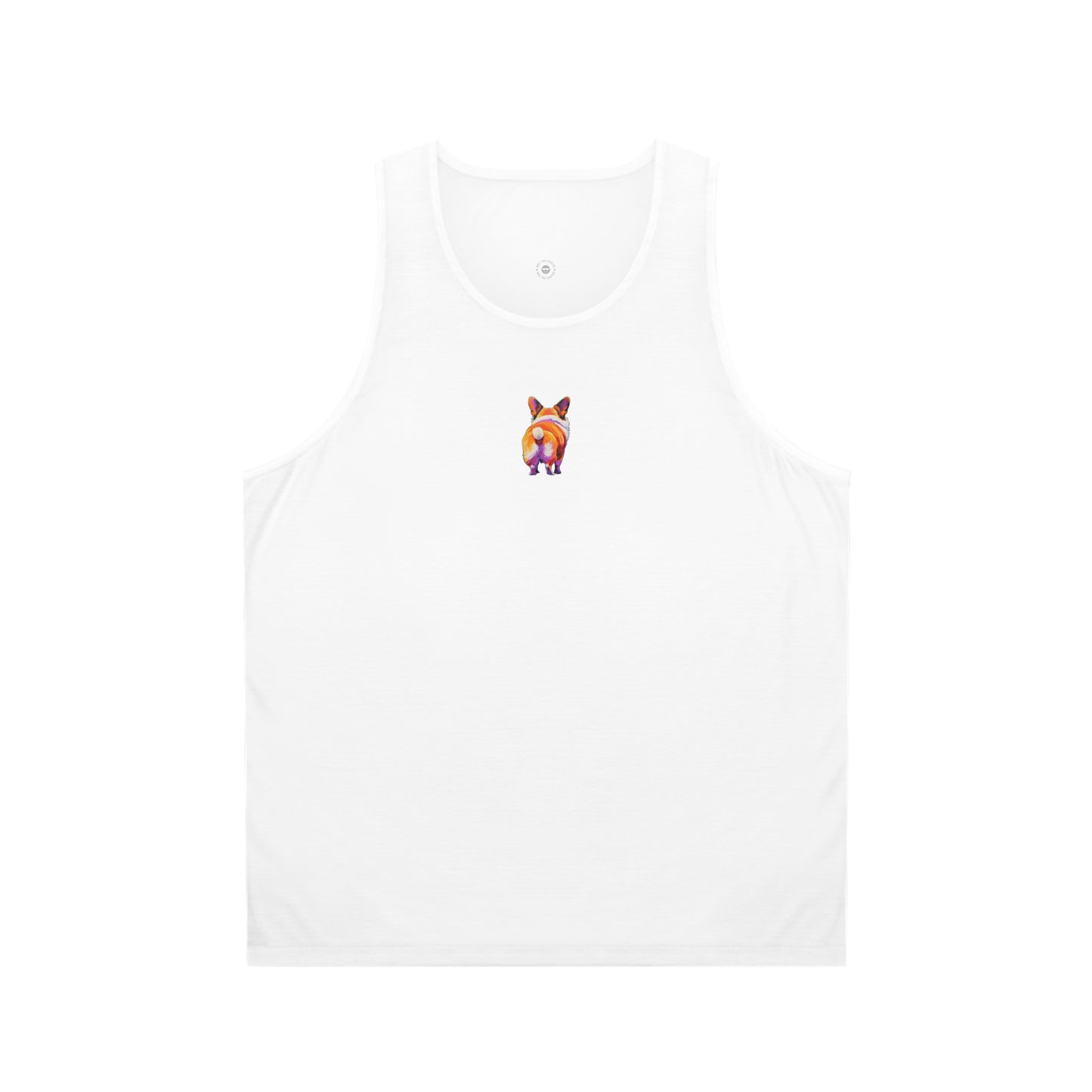 Corgi Butt in White - Tank Top