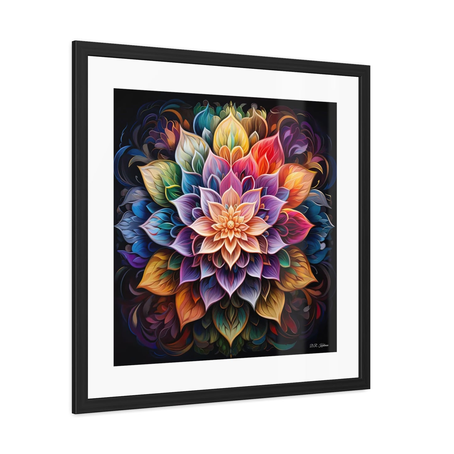 Lotus Mandala - Framed Fine Art Print