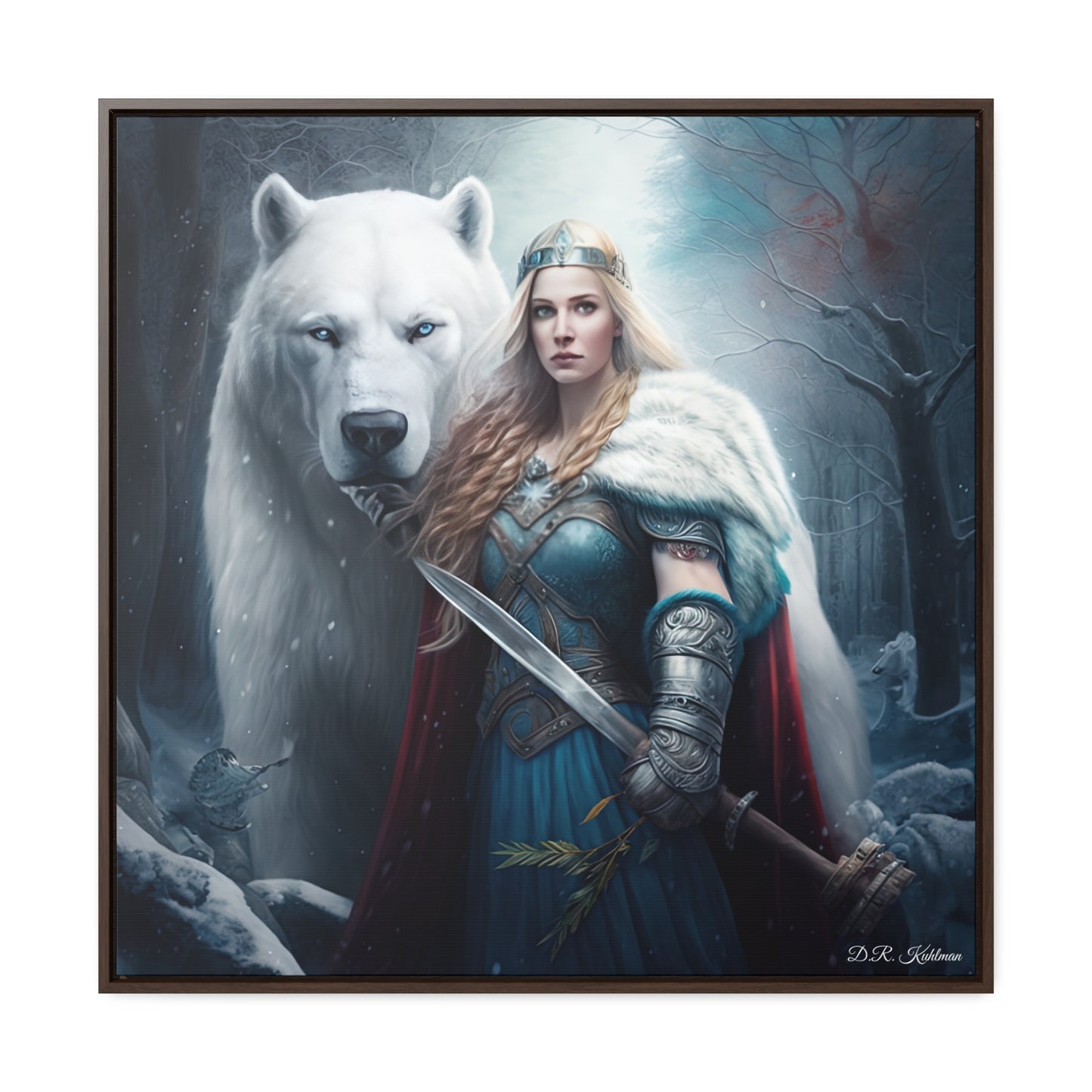 Polar Bear Baroness on Canvas