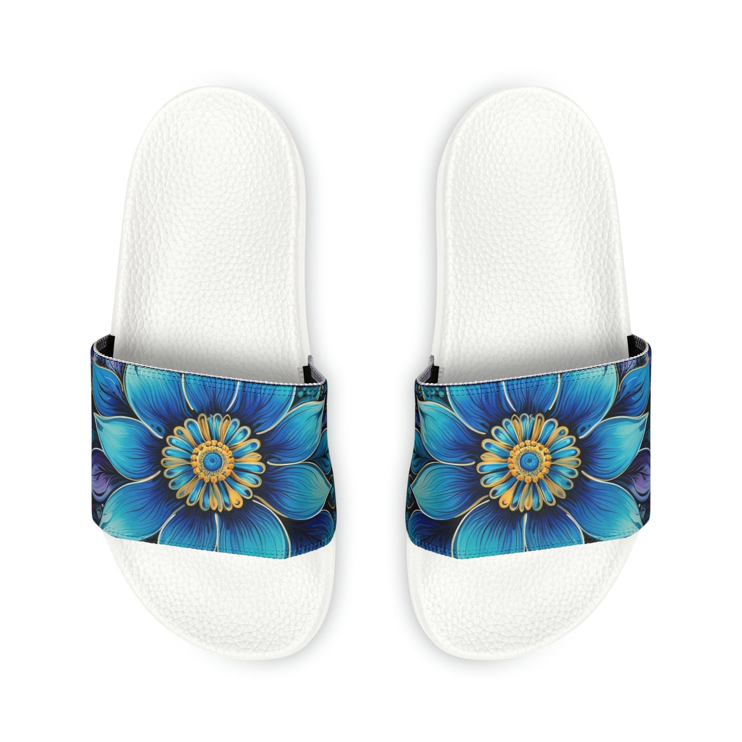 Blue Floral Mandala - Artsy Slides