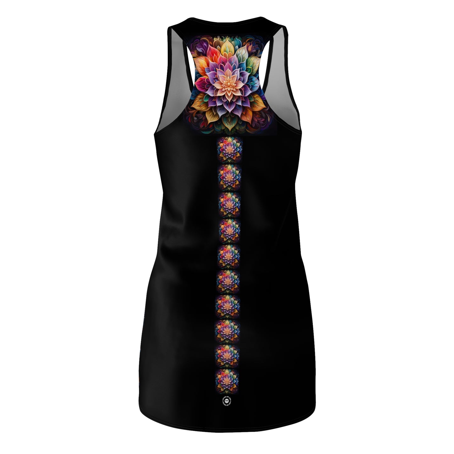 Lotus Mandala Trail - Artistic Racerback Dress