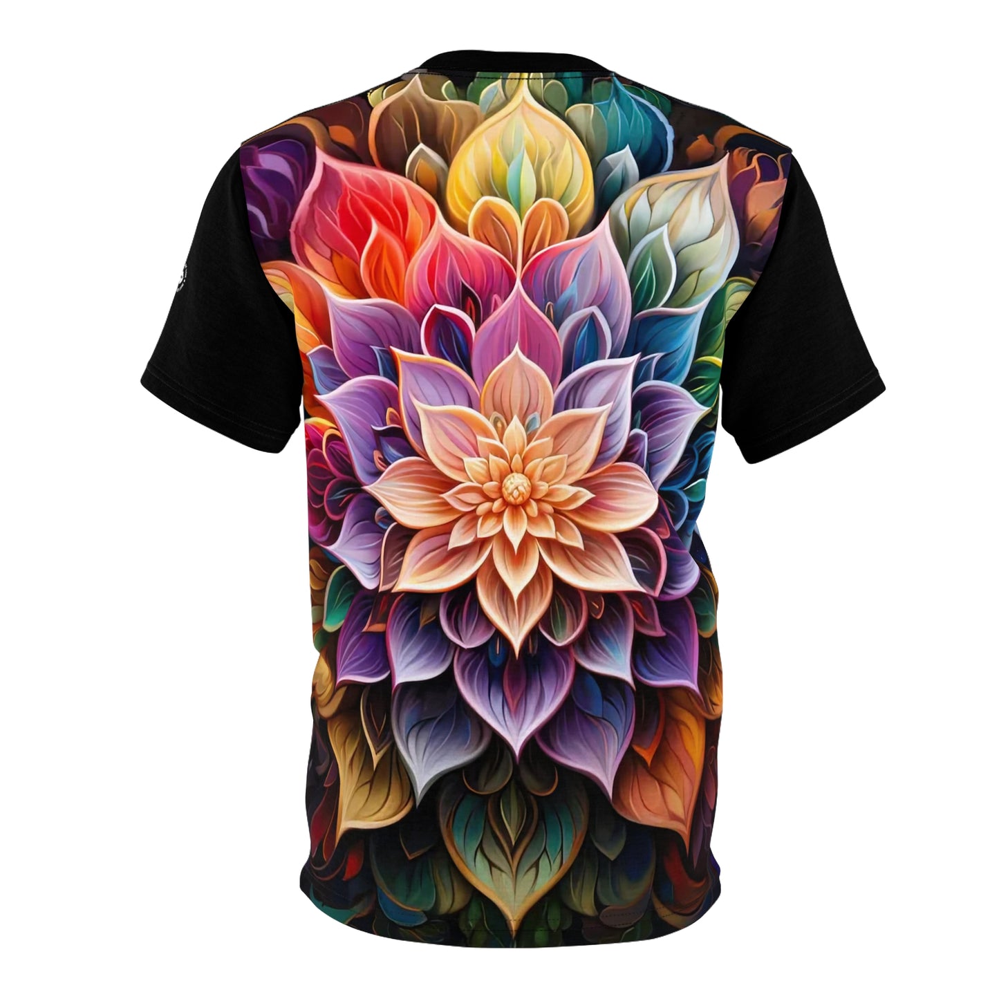 Lotus Mandala in Black - Fashion Tee