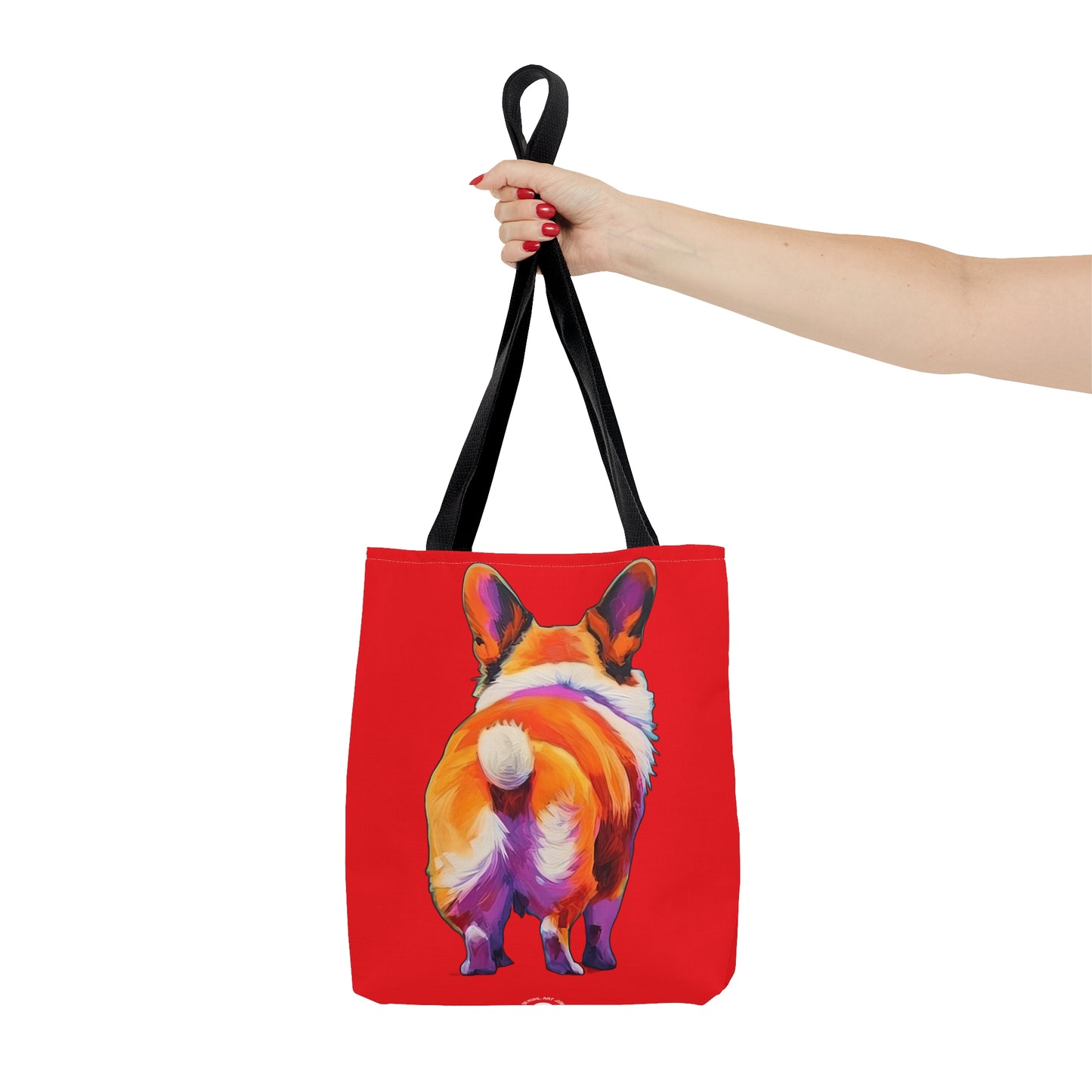 Corgi Butt in Red - Artistic Tote Bag