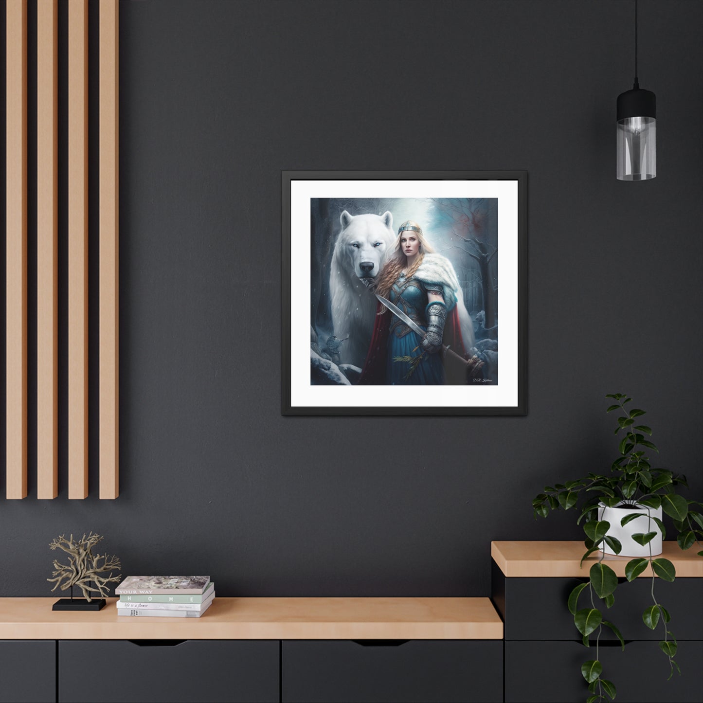 Polar Bear Baroness - Framed Fine Art Print