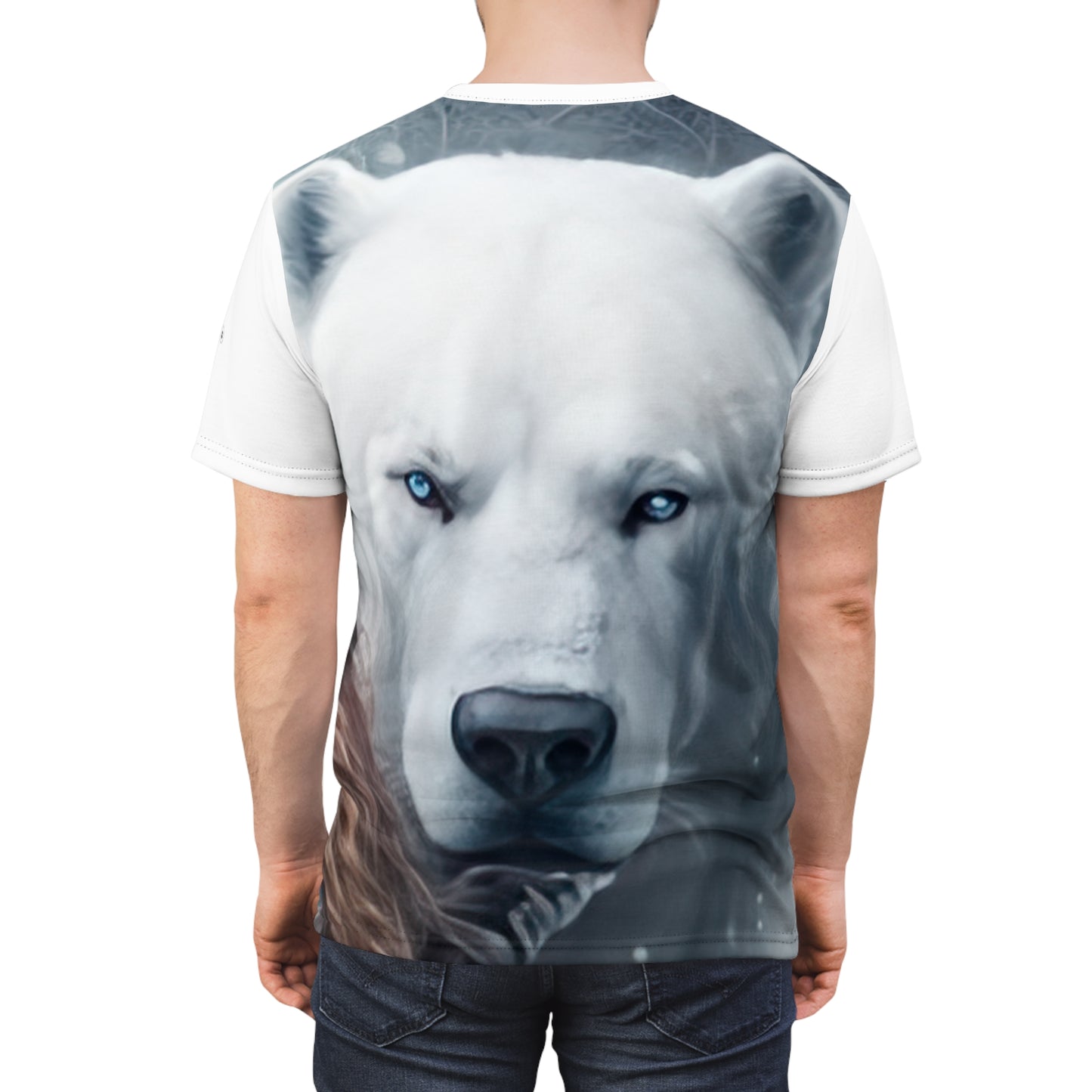 Polar Bear Stare in White - Fashion Tee