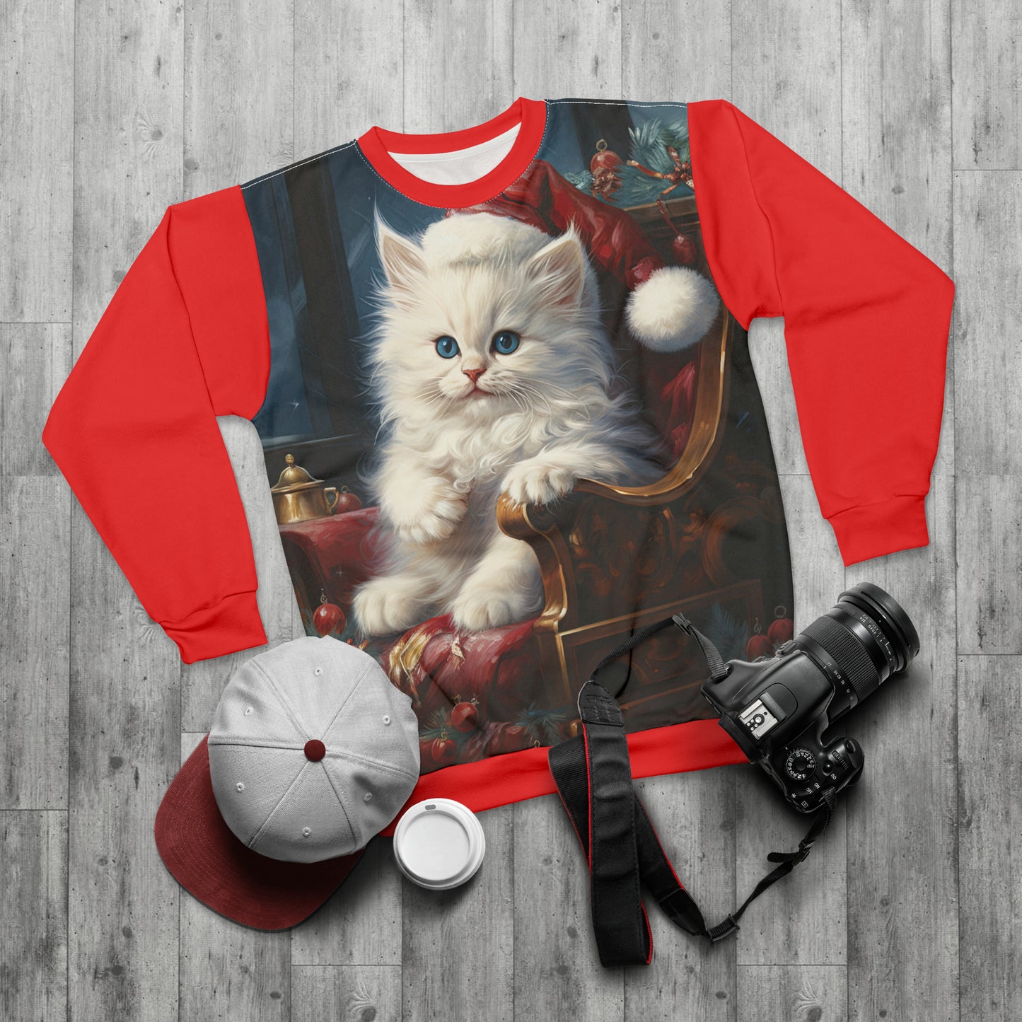 Christmas Kitty - Artistic Sweatshirt