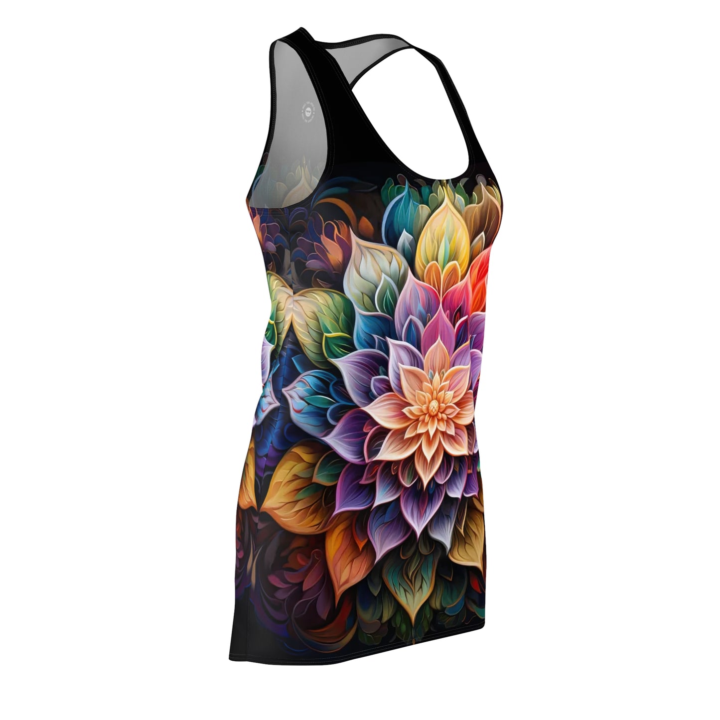 Lotus Mandala - Artistic Racerback Dress