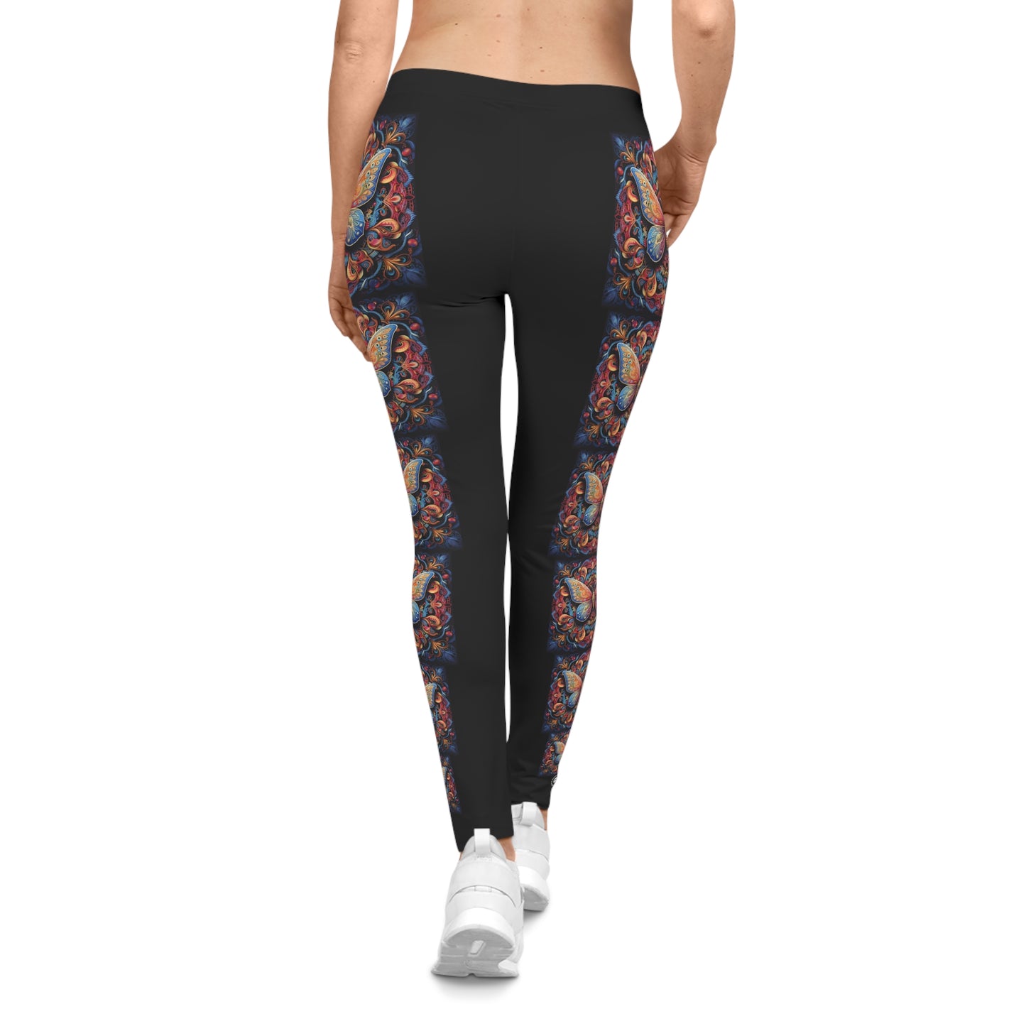 Butterfly Mandala Trail - Artistic Leggings