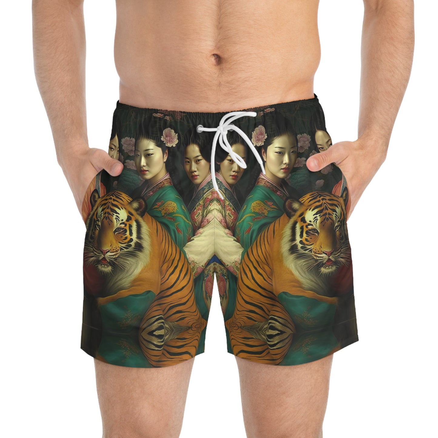 Tiger Girls - Artsy Swim Trunks