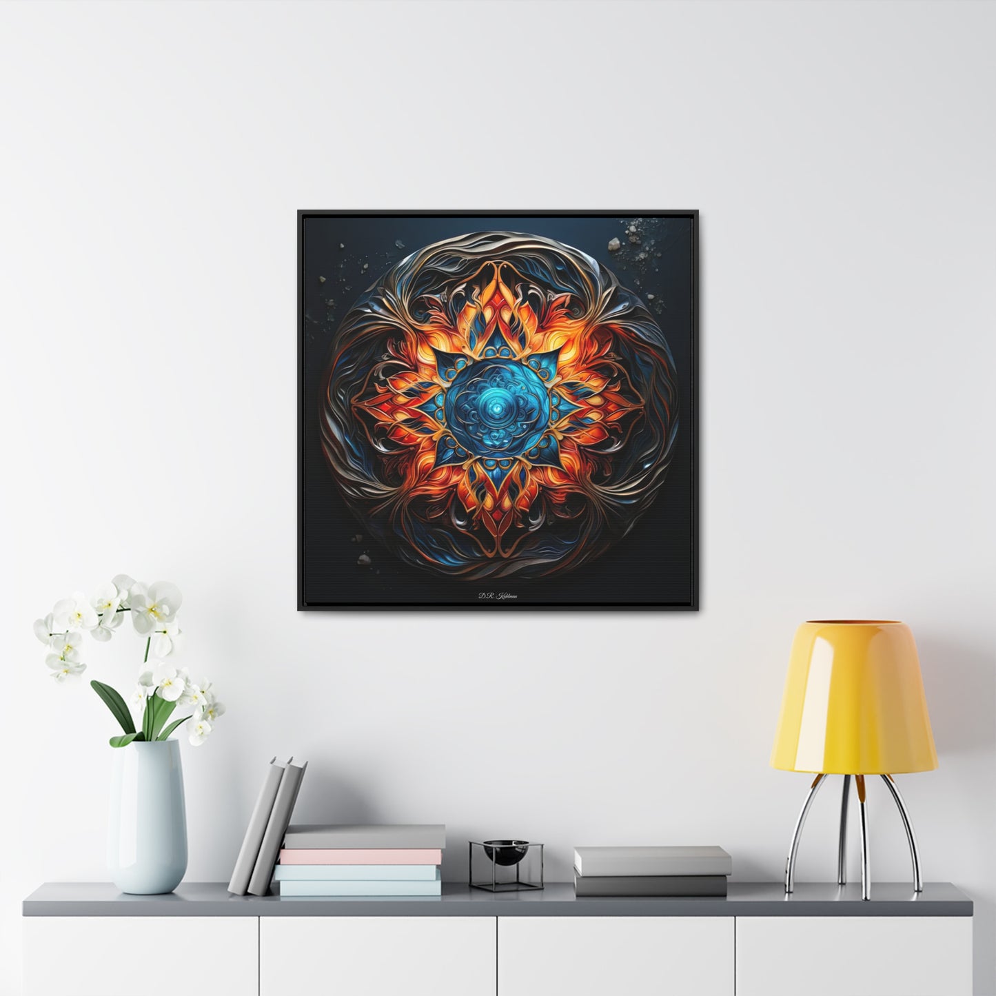 Fire and Ice on Canvas