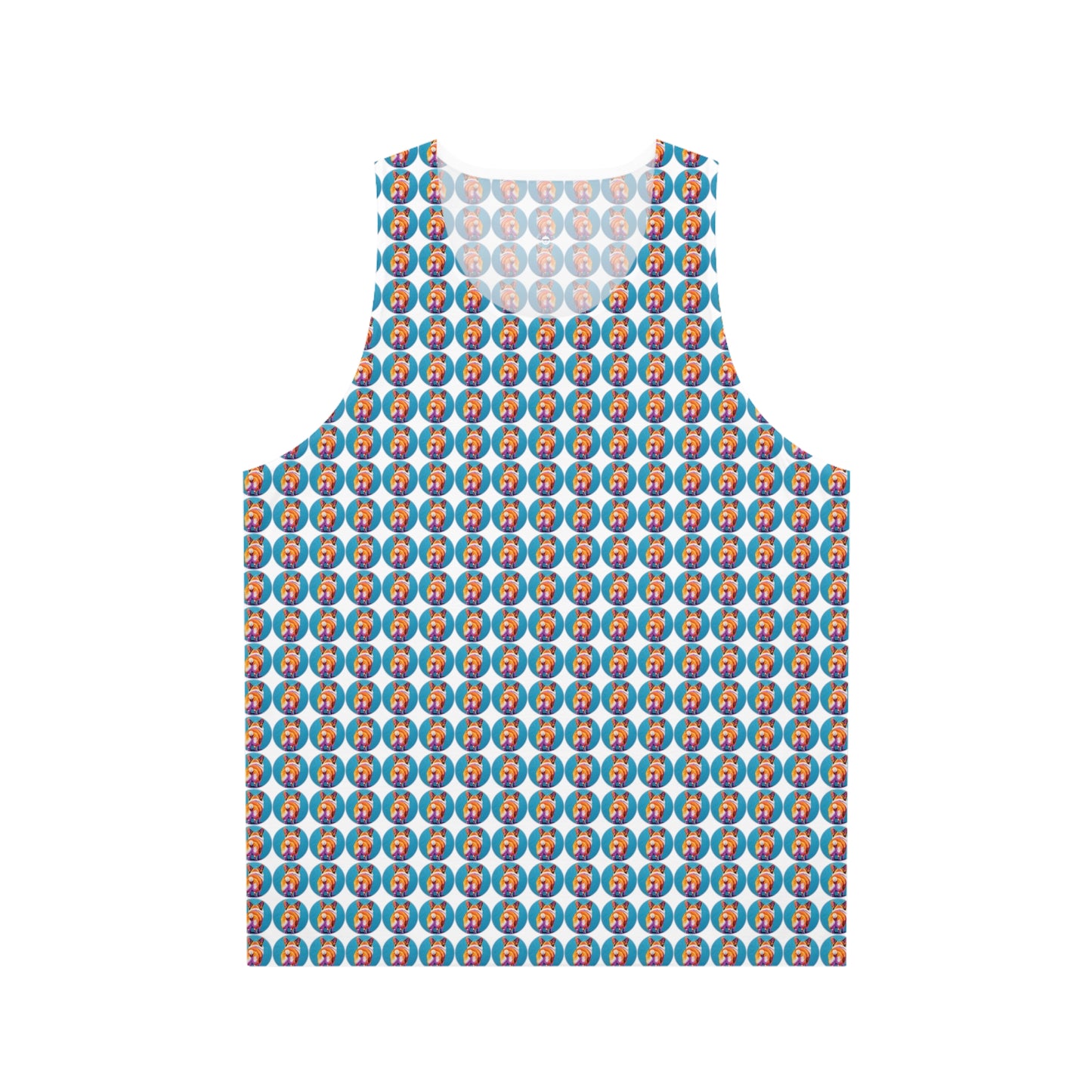 Corgi Butt Dots in White - Tank Top