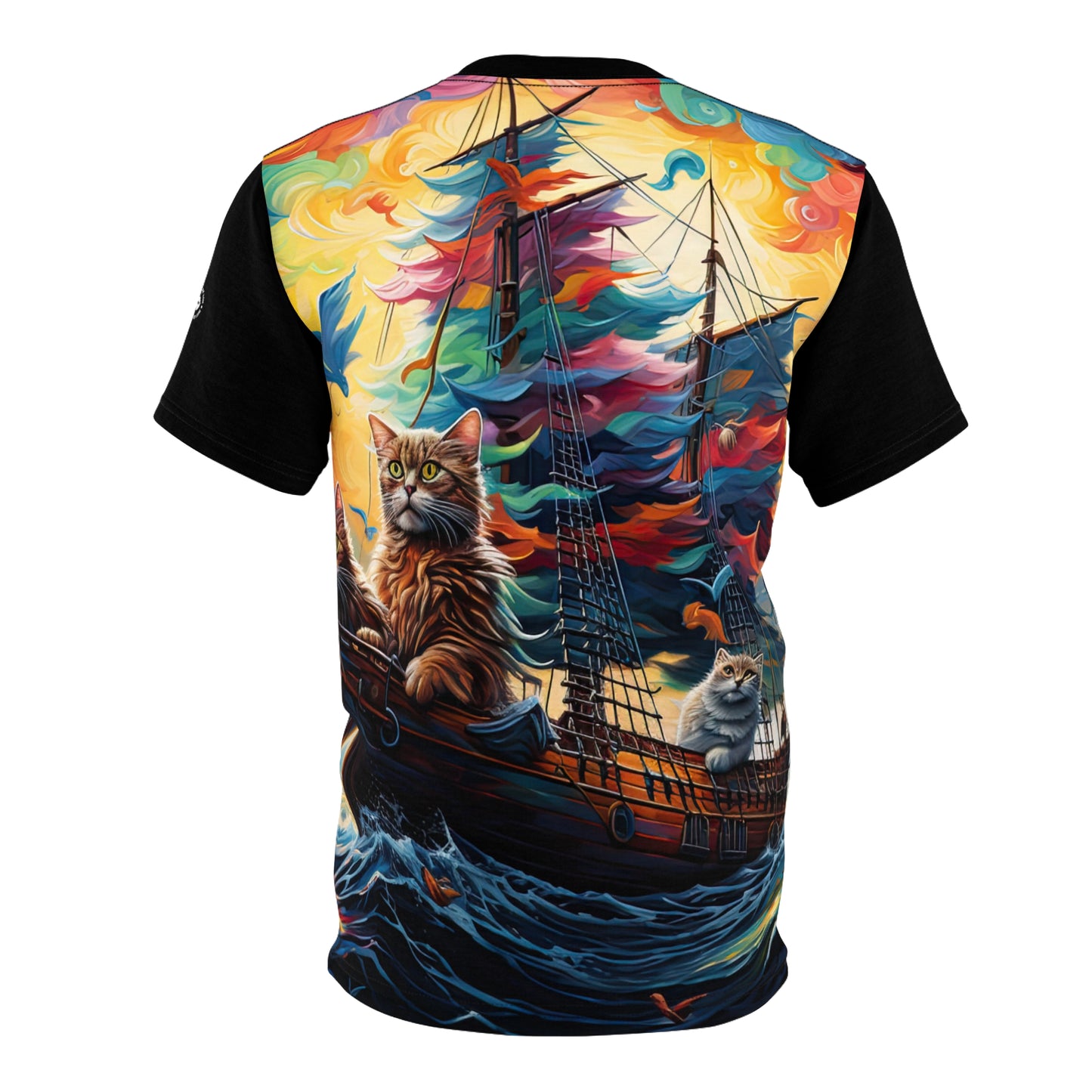 Sea Cats in Black - Fashion Tee