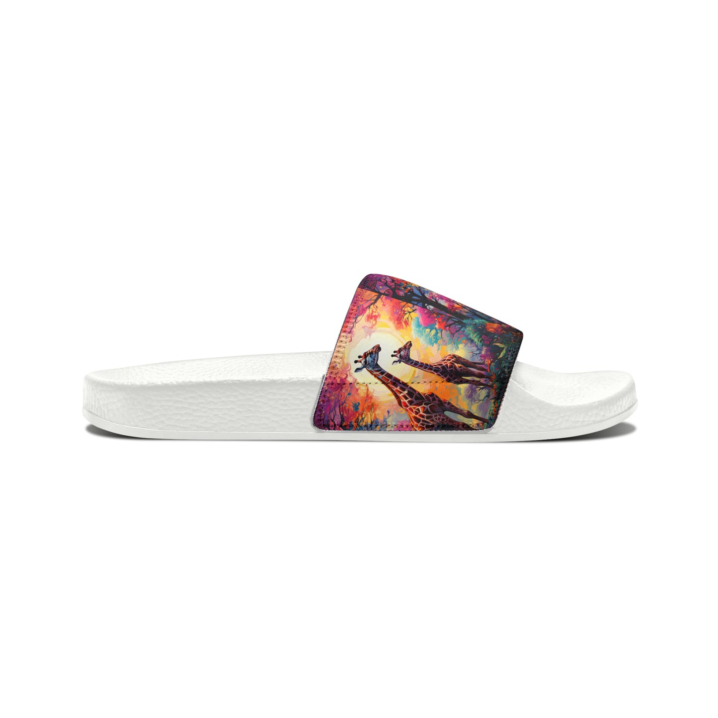 Giraffe Sunrise - Men's Slides