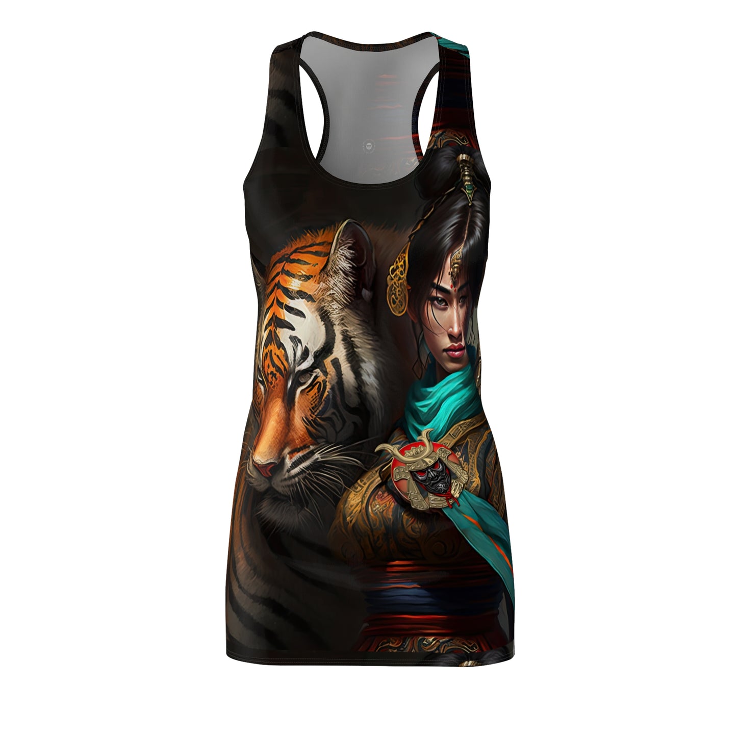 Bengal Tiger Goddess - Artistic Racerback Dress