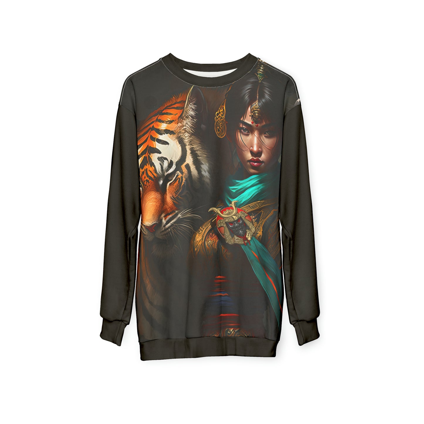 Bengal Tiger Goddess - Artistic Sweatshirt