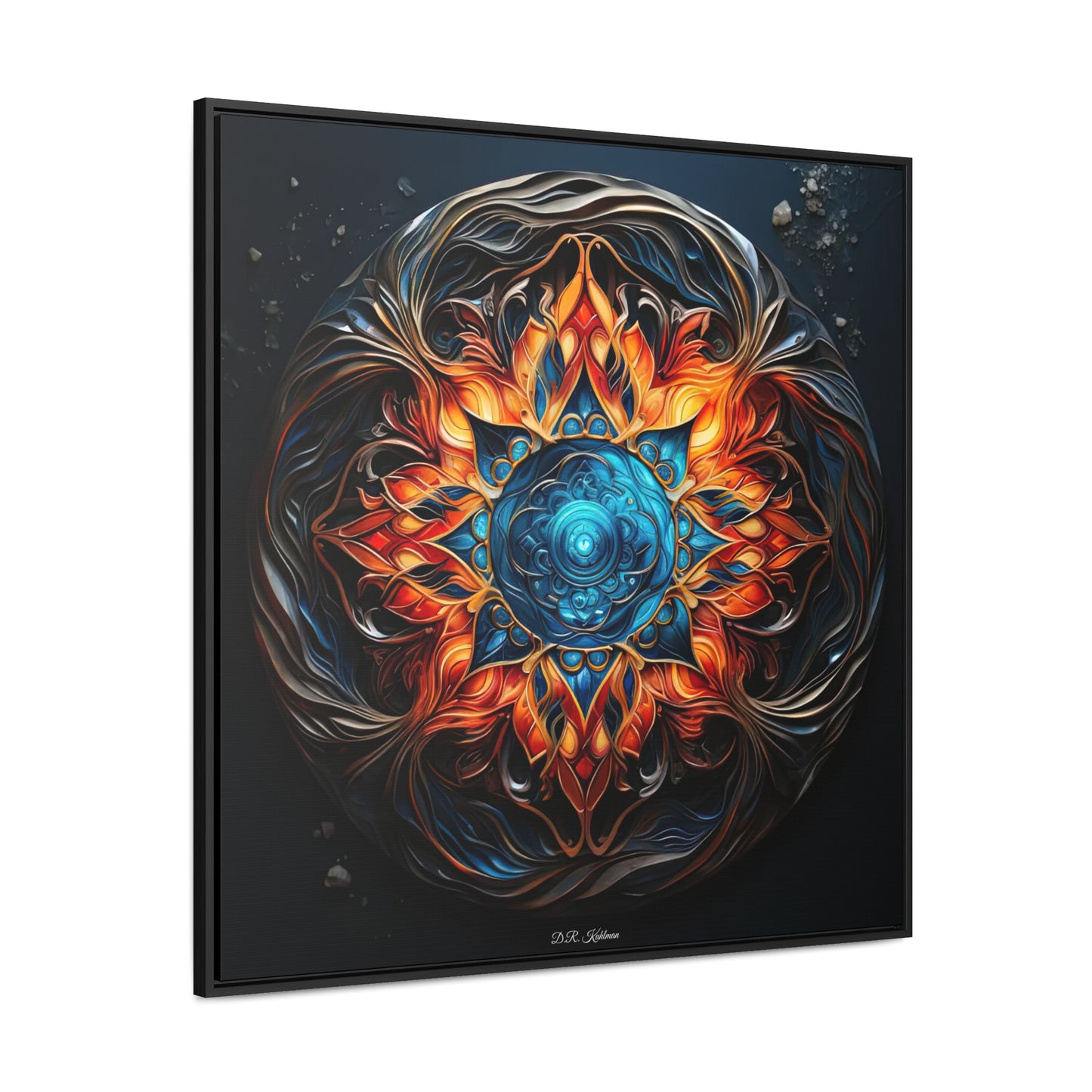 Fire and Ice on Canvas