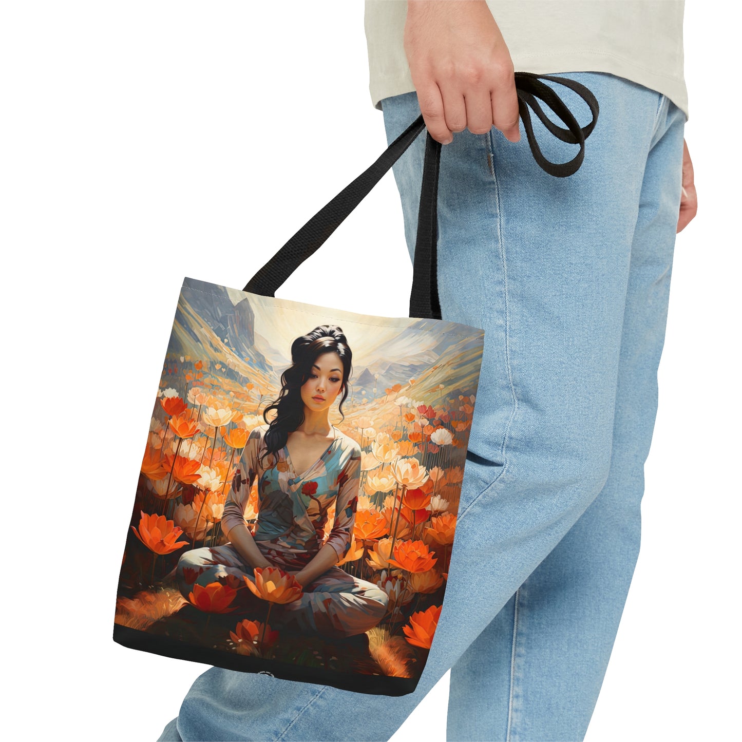 Enlotusment - Artistic Tote Bag