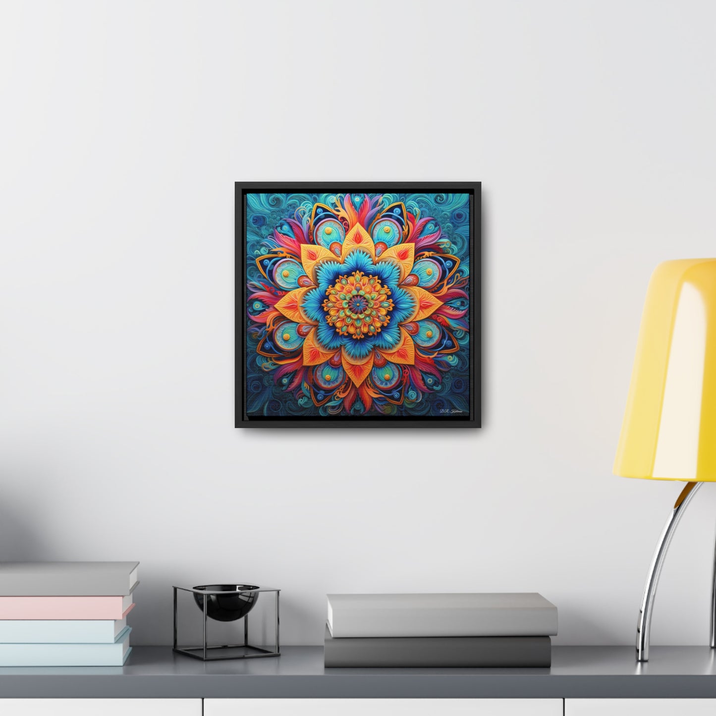 Floral Mandala on Canvas