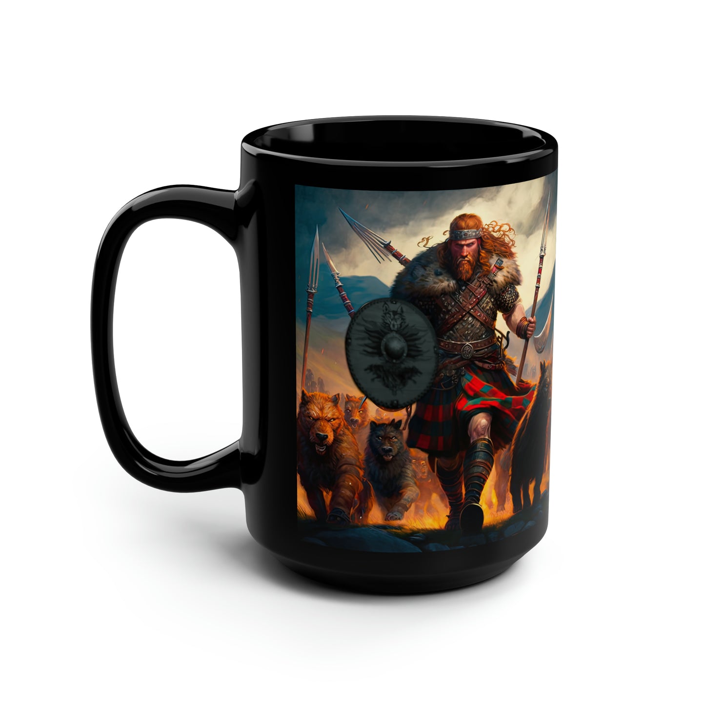 Scottish Battle Dog Pack - Mug Art