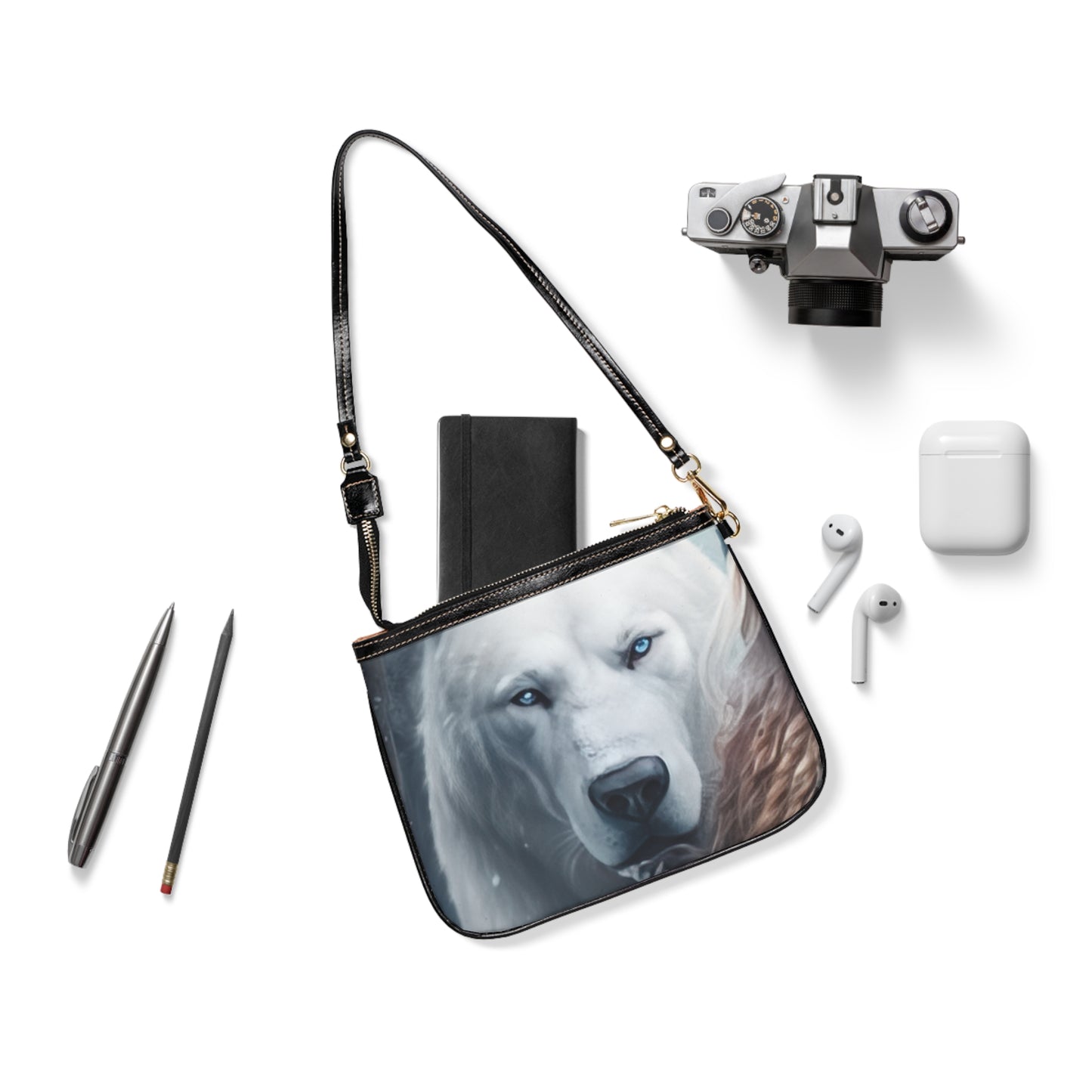 Polar Bear Stare - Small Purse