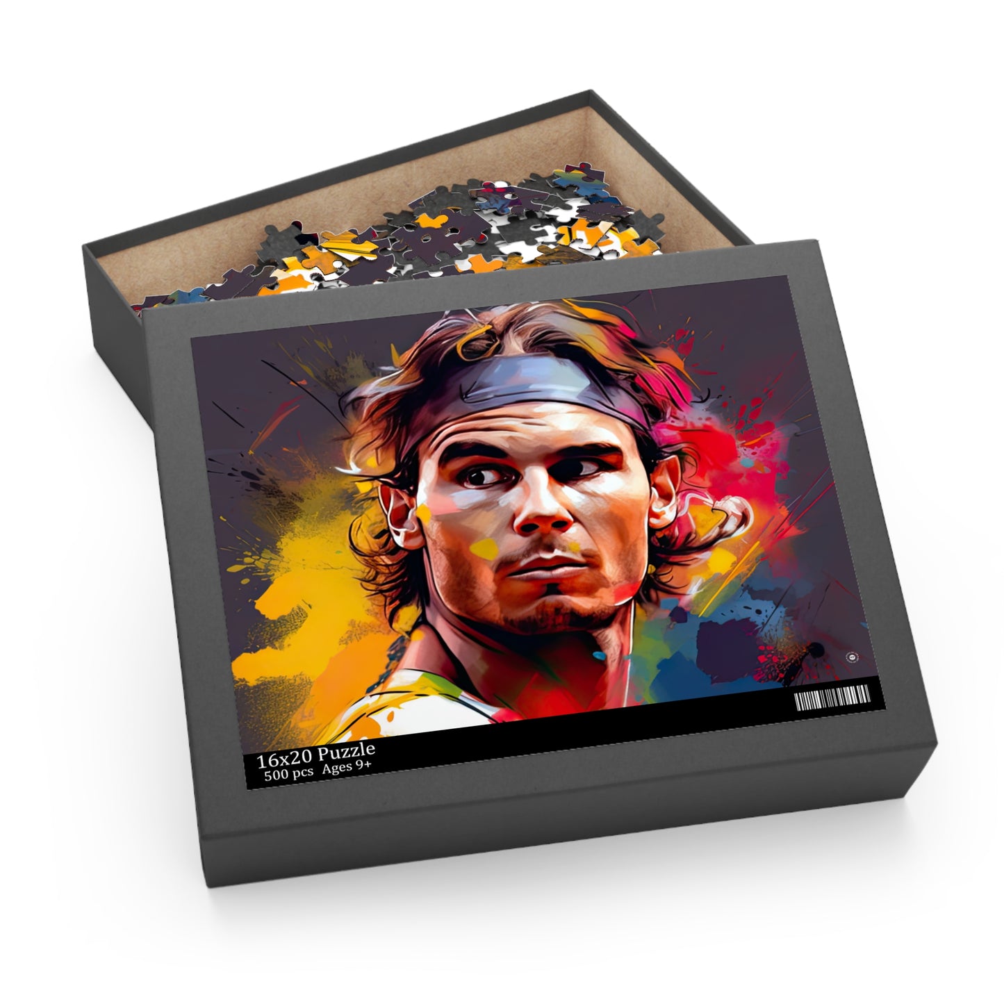 Raphael Nadal Portrait - Jigsaw Puzzle