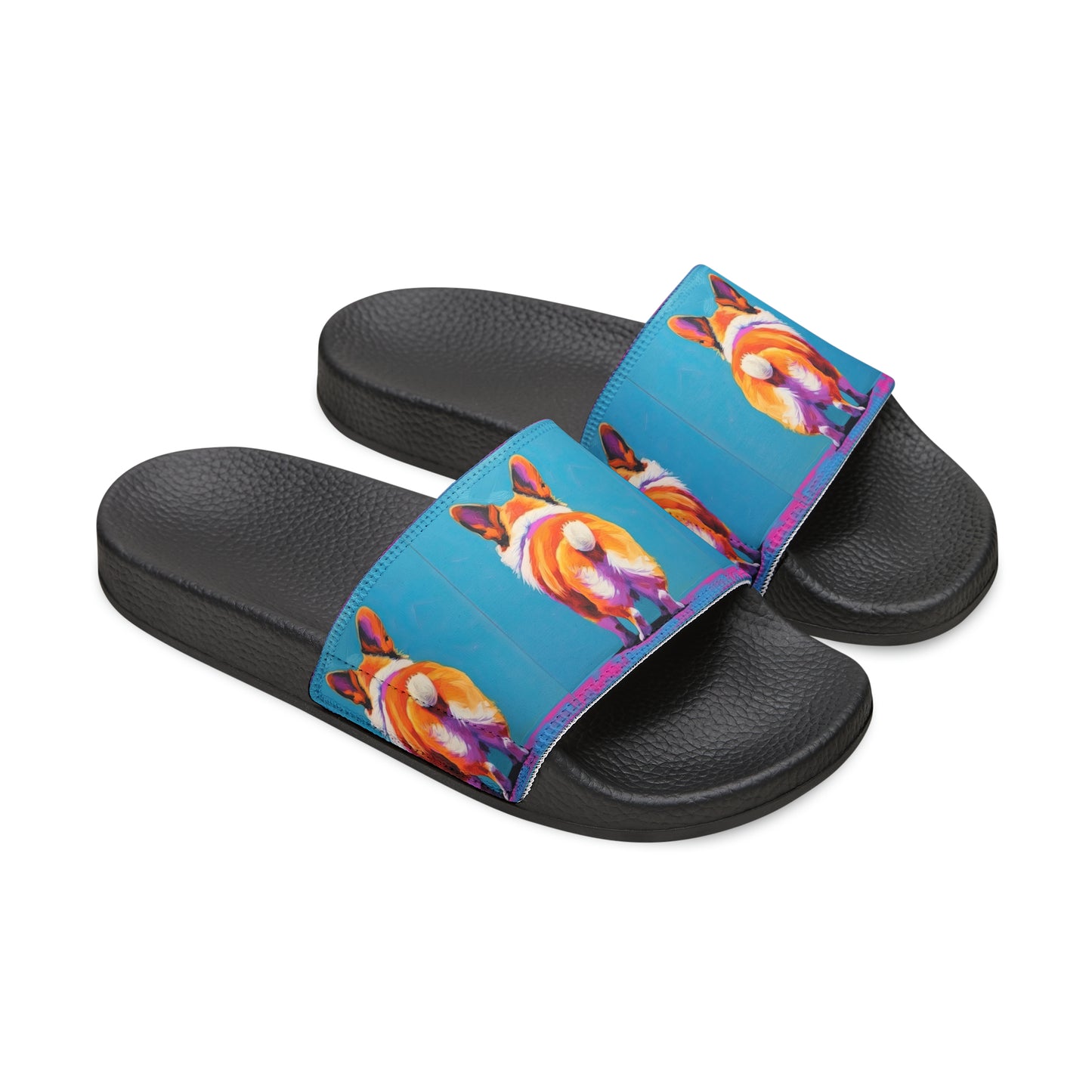 Corgi Butt Blues - Men's Slides