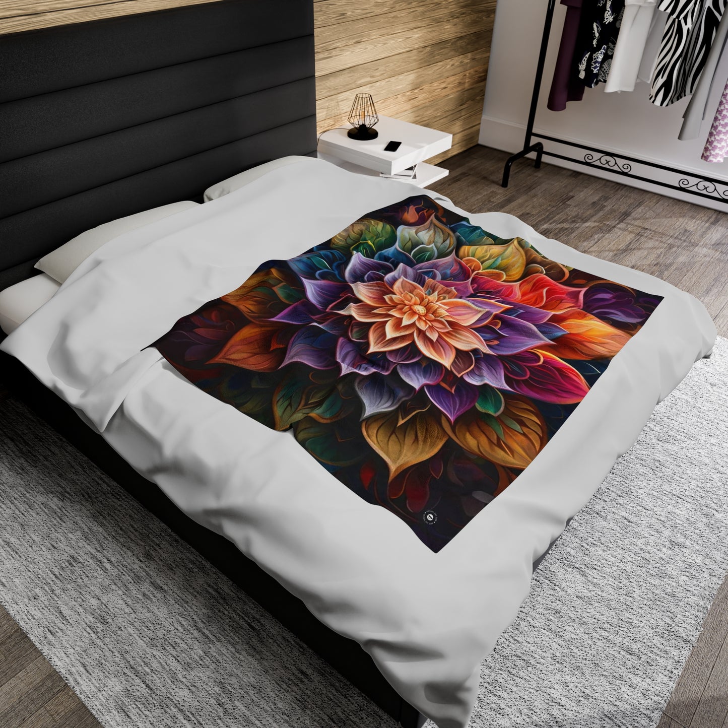 Lotus Mandala - Artsy Throw Blanket