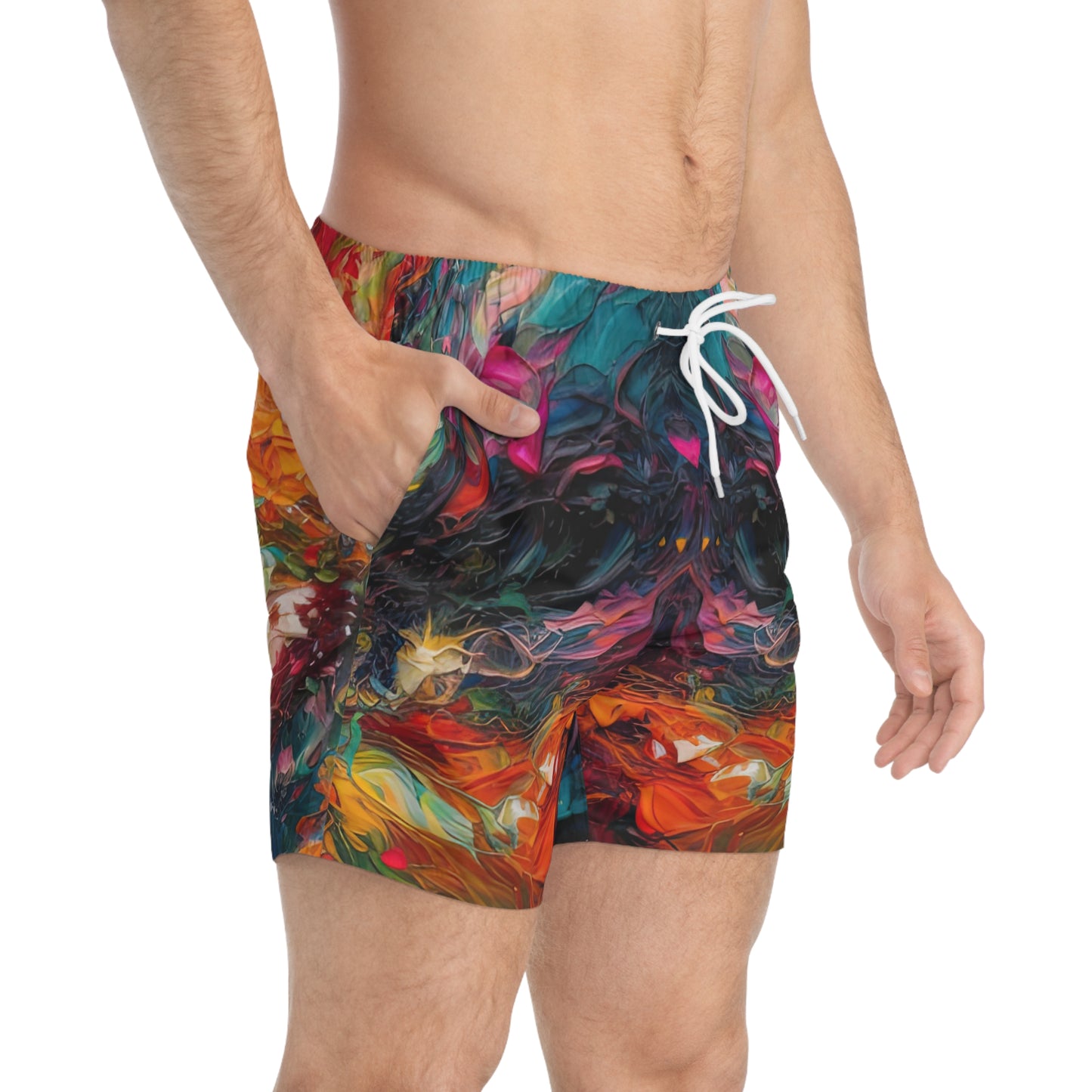 Colorized Dark Energy - Artsy Swim Trunks