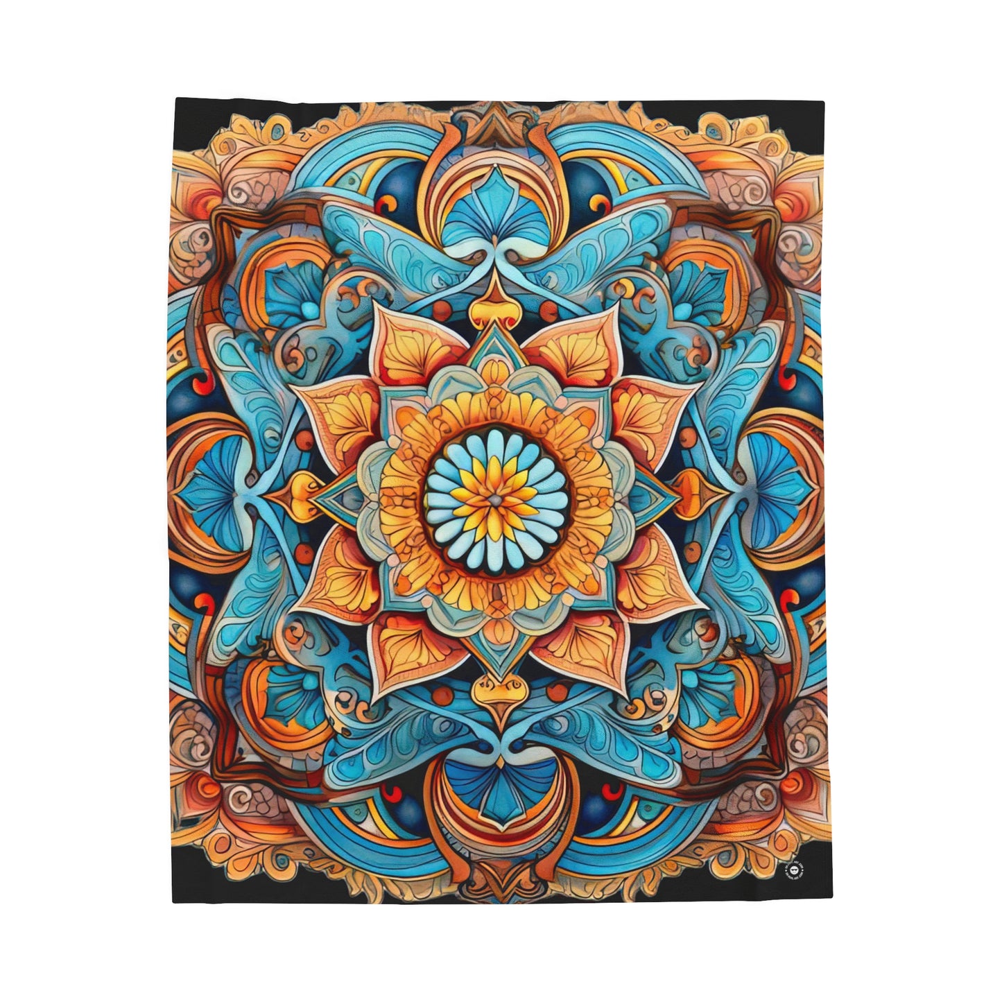 Winged Mandala - Artsy Throw Blanket