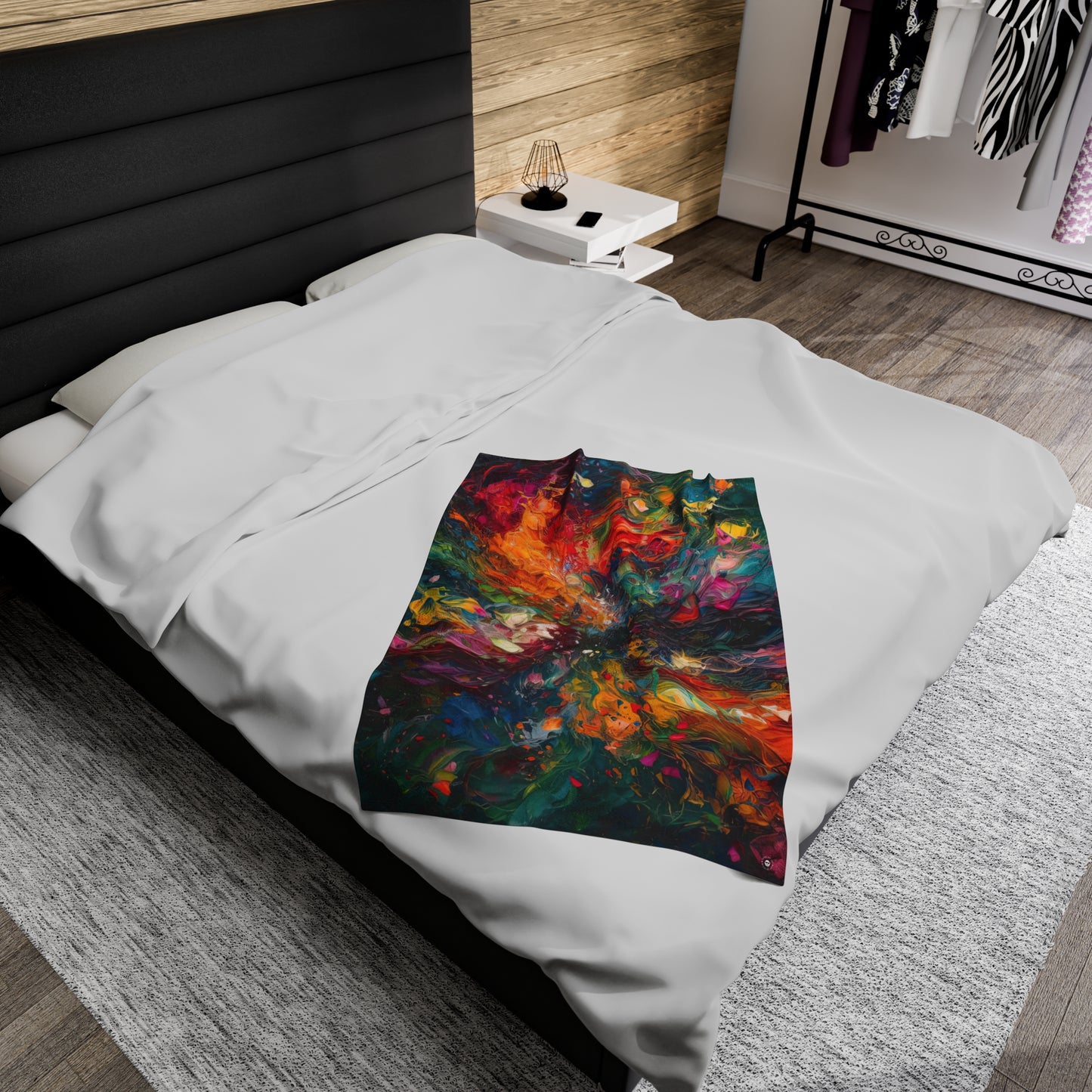 Colorized Dark Energy - Artsy Throw Blanket